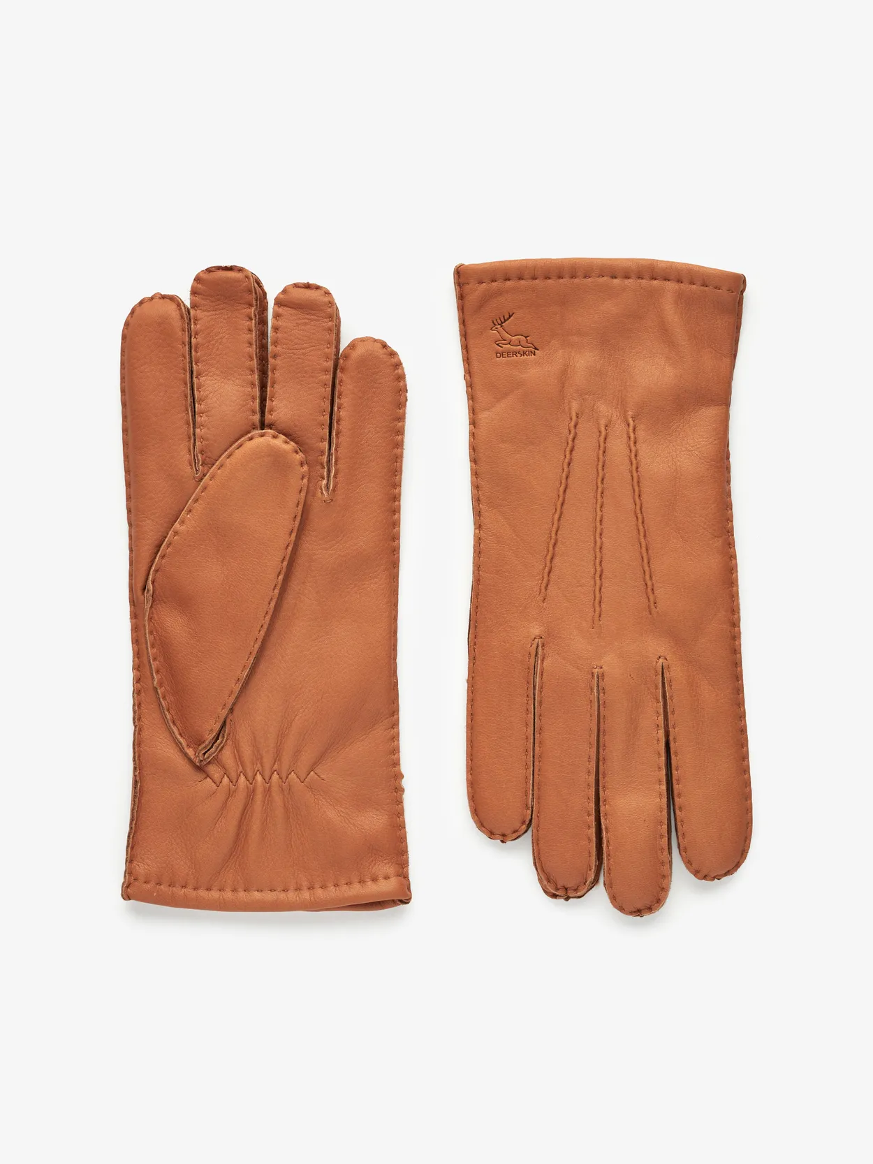 Gants en cuir marron clair Airolo