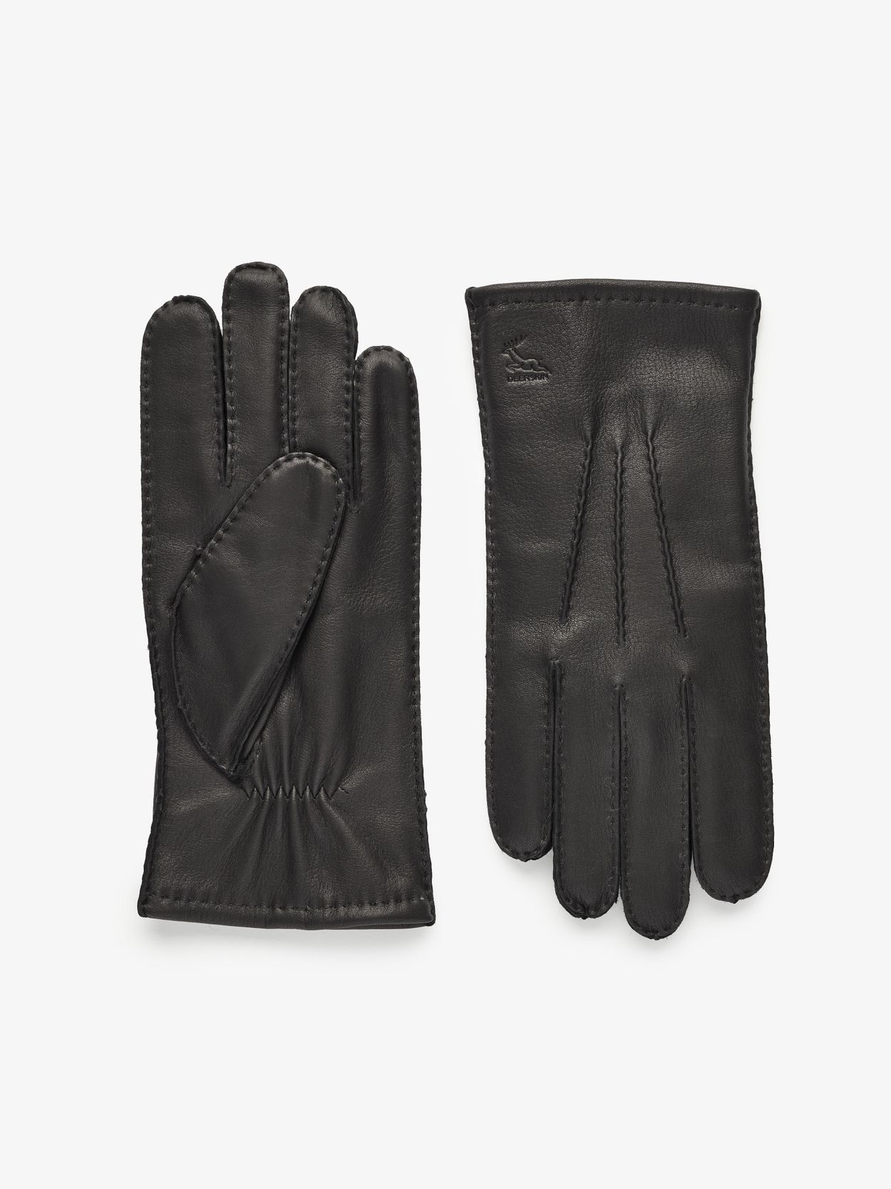 Gants en Cuir Noir Airolo