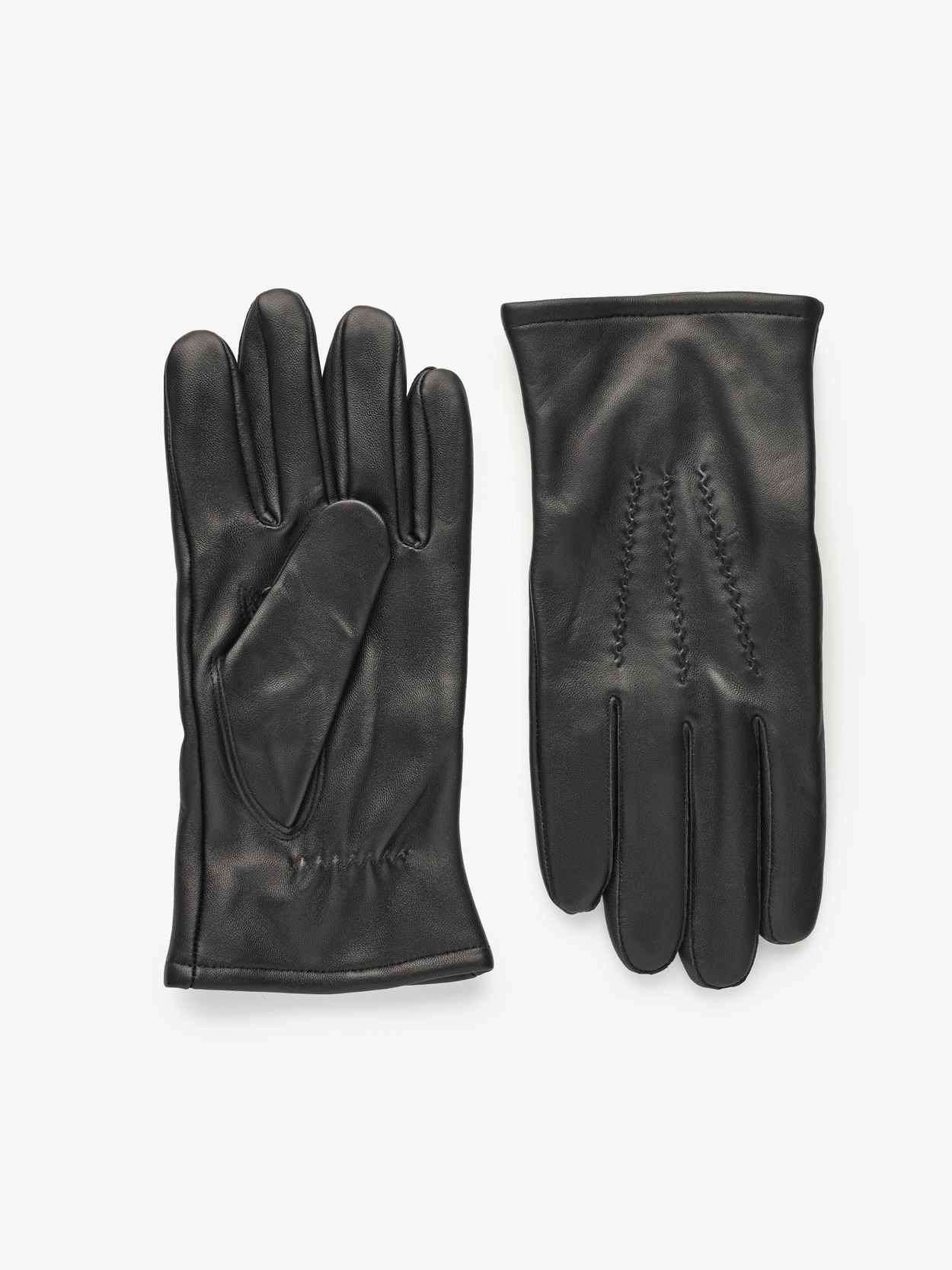 Black Leather Gloves Falera