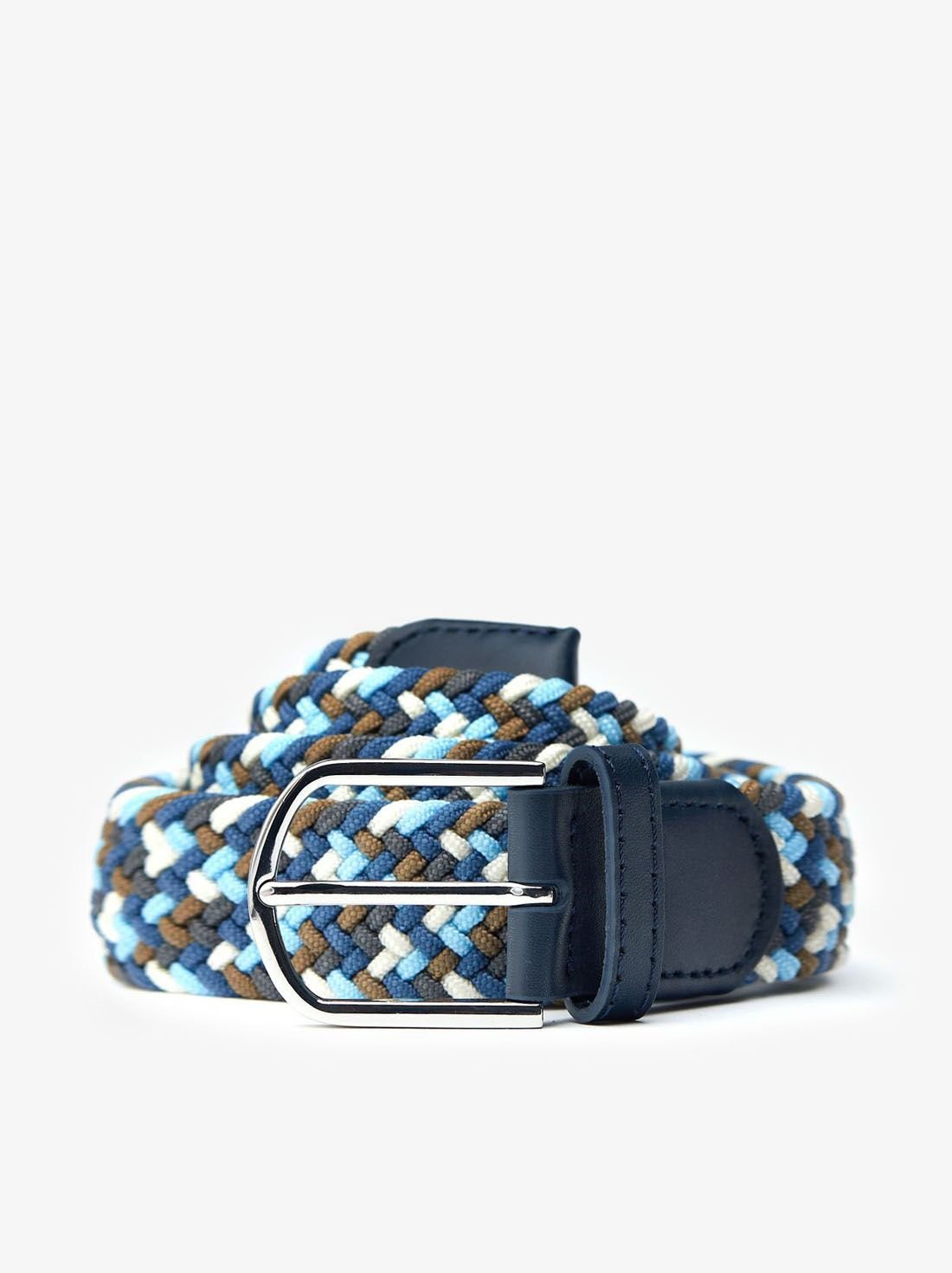 Blauw & Wit Gevlochten Riem