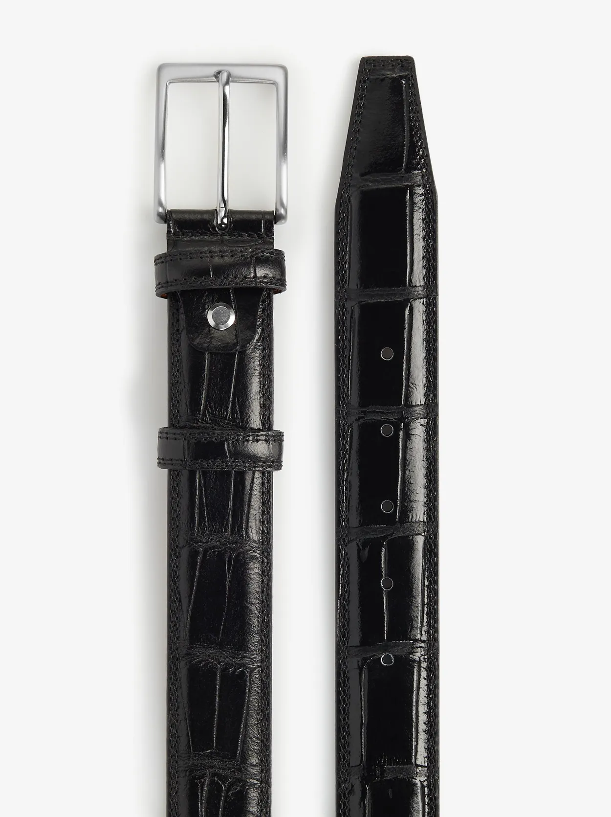 Black Leather Belt 