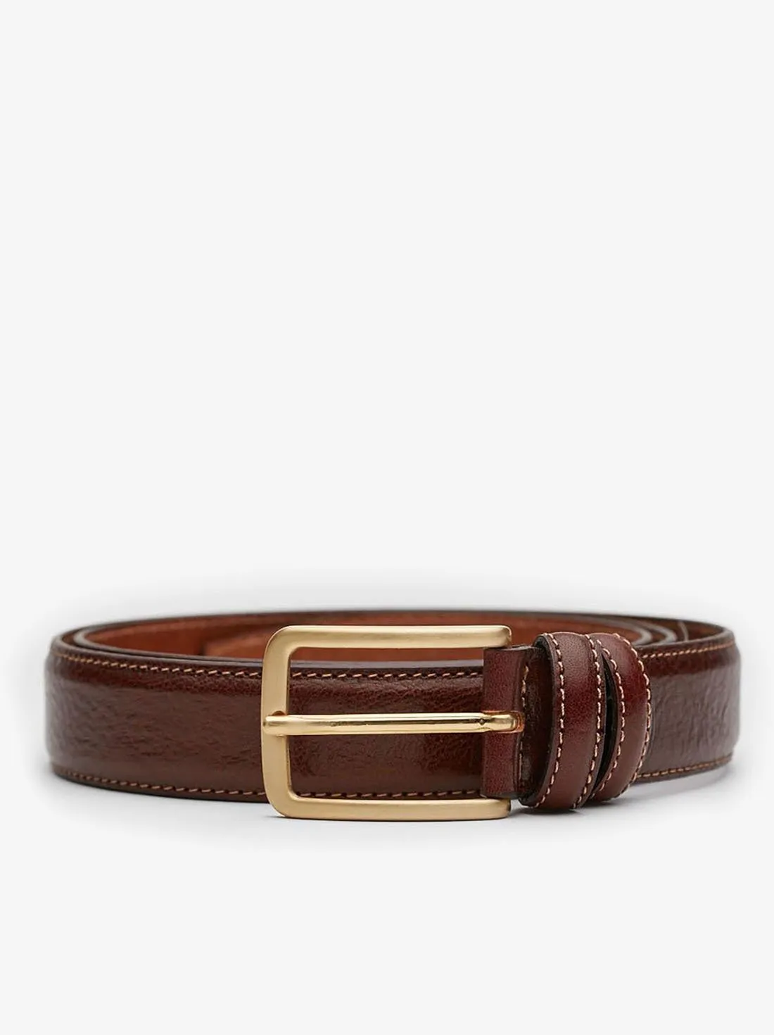 Ceinture en cuir marron