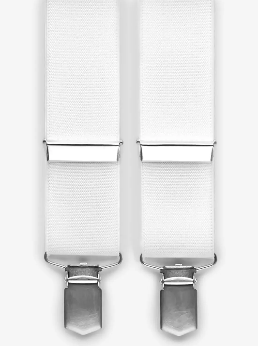 White Suspenders Plain