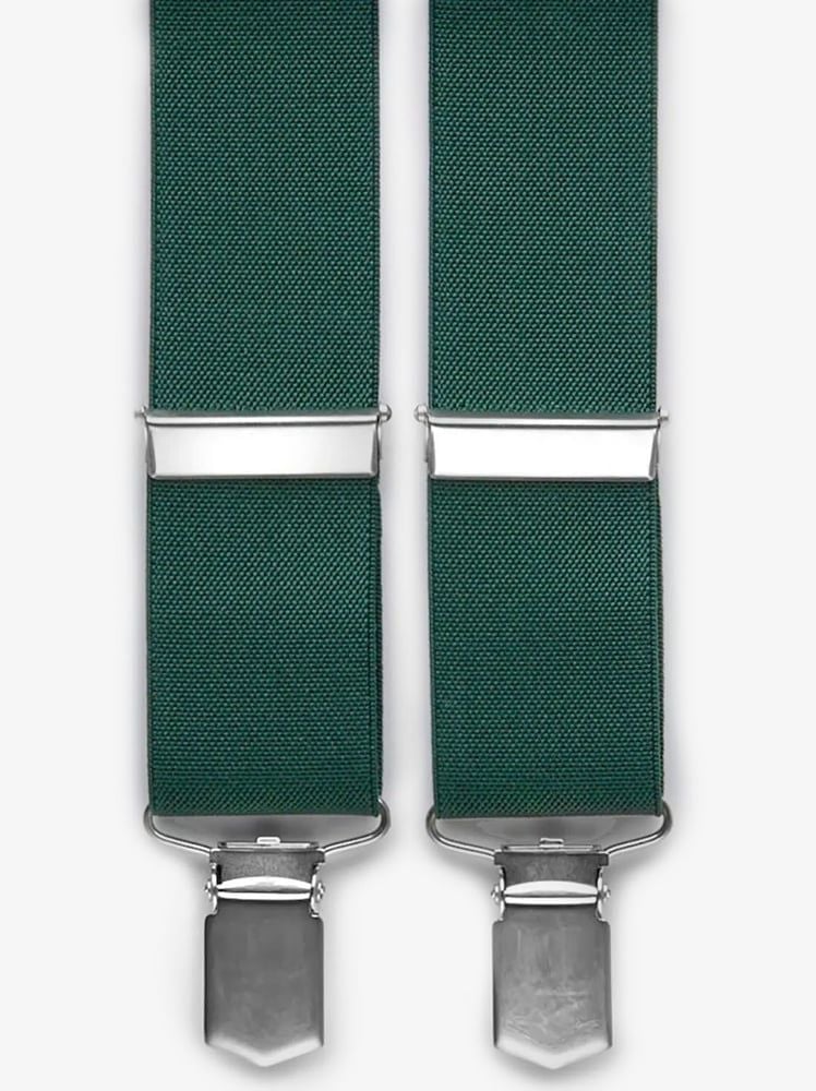 Green Suspenders Plain