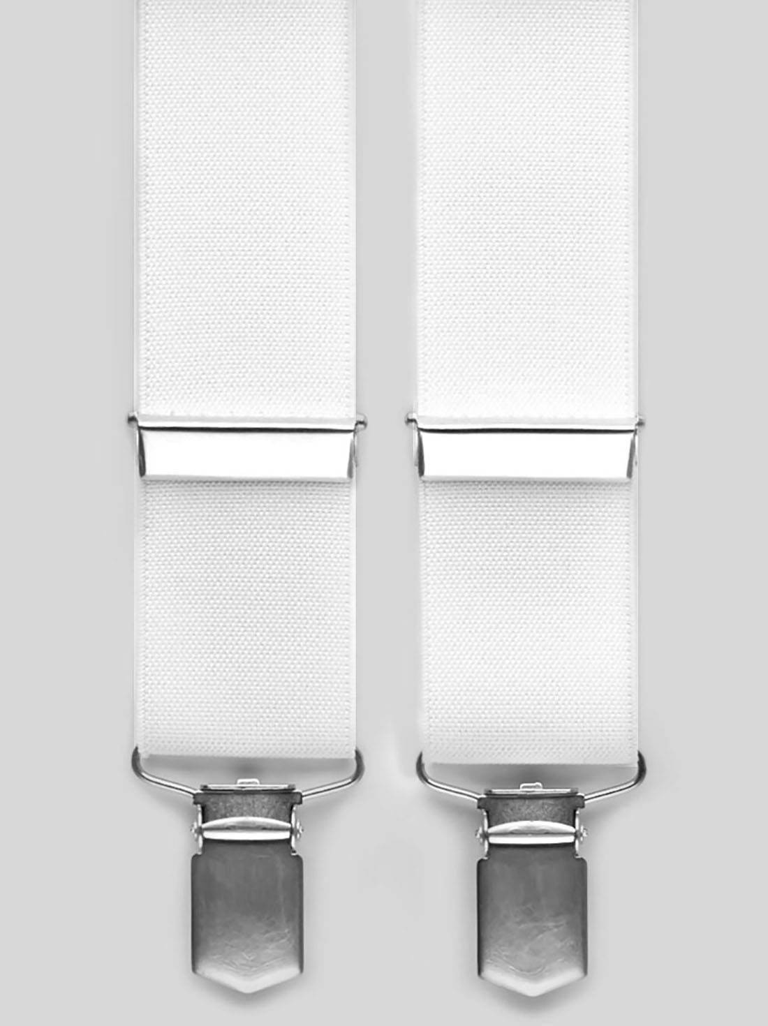 White Suspenders Plain 