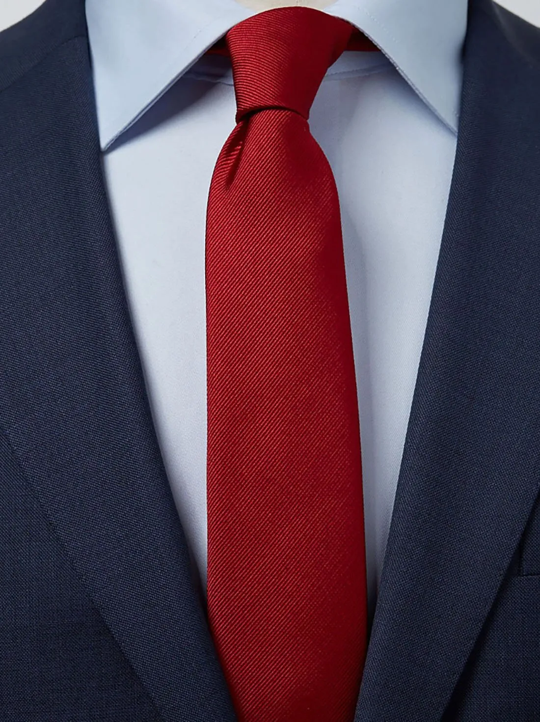 Dark Red Tie Plain