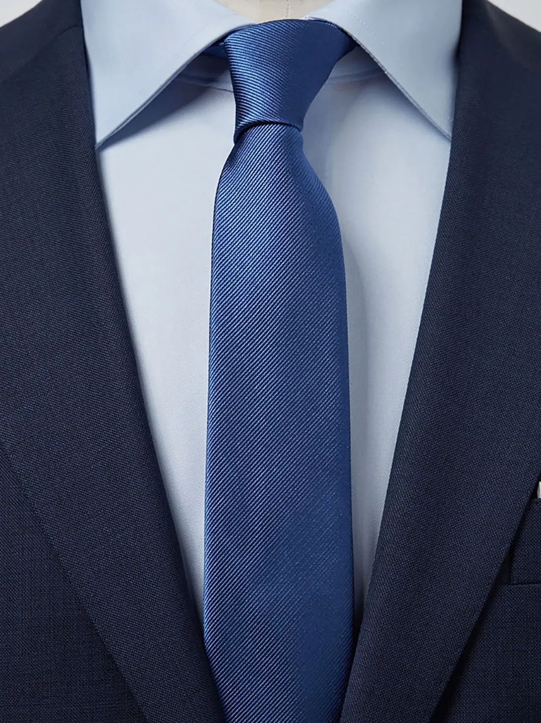 Blue Tie Plain