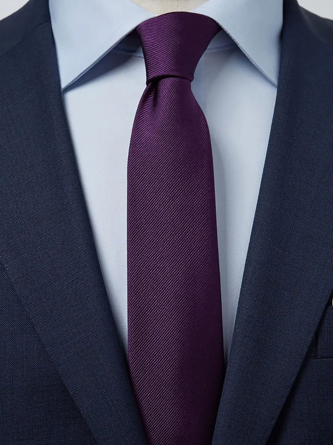 Dark Purple Tie Plain