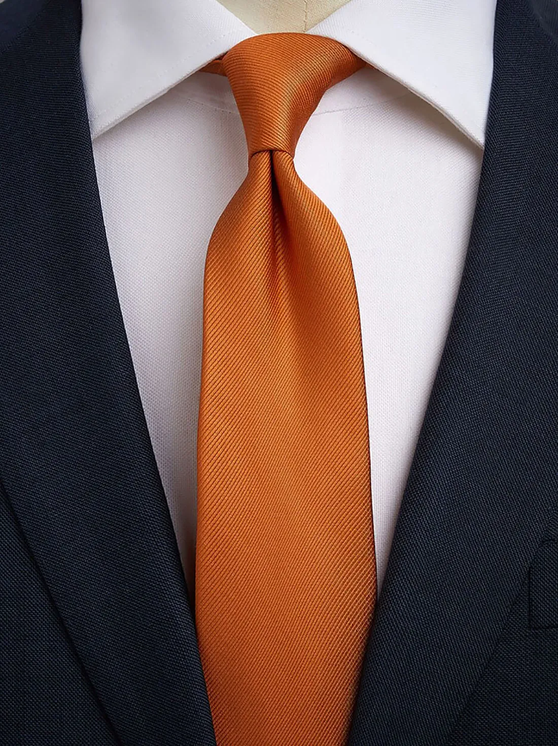 Dark Orange Tie Plain