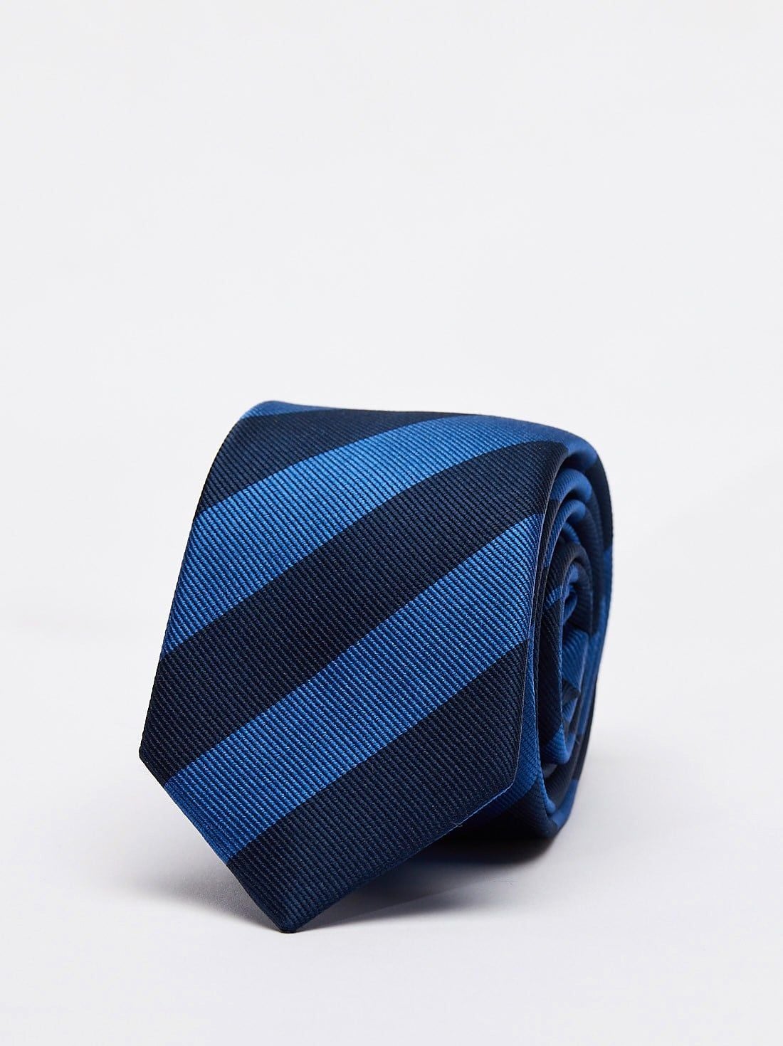 Cravate CLJ Charles Le Jeune – Star Bleu – Microfibre Unisexe – Neuve