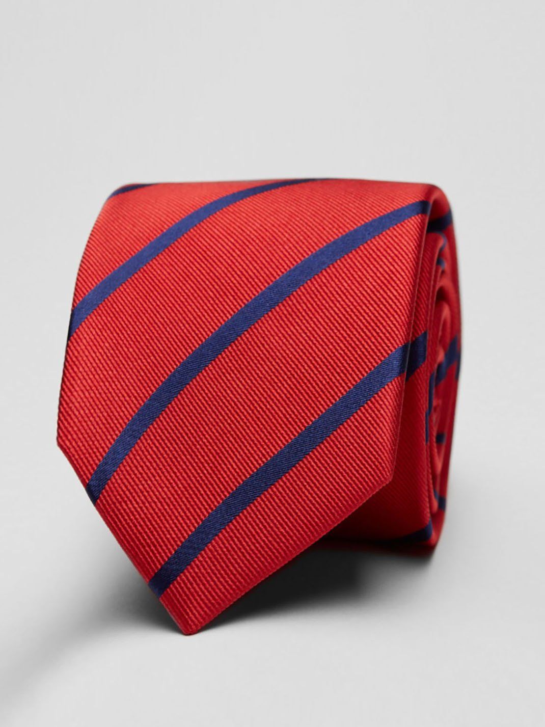 Red & Blue Tie Regimental 