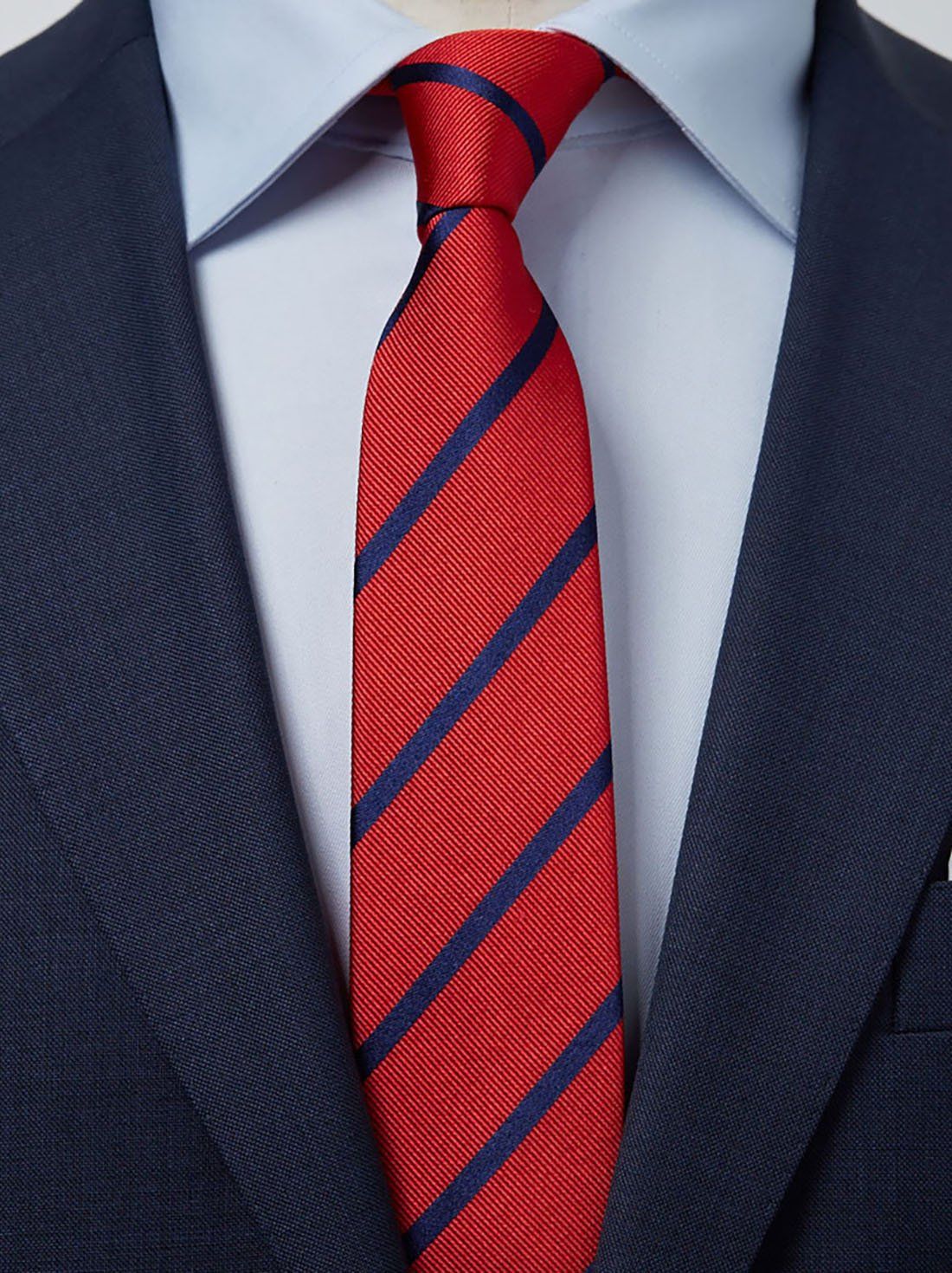 Red & Blue Tie Regimental