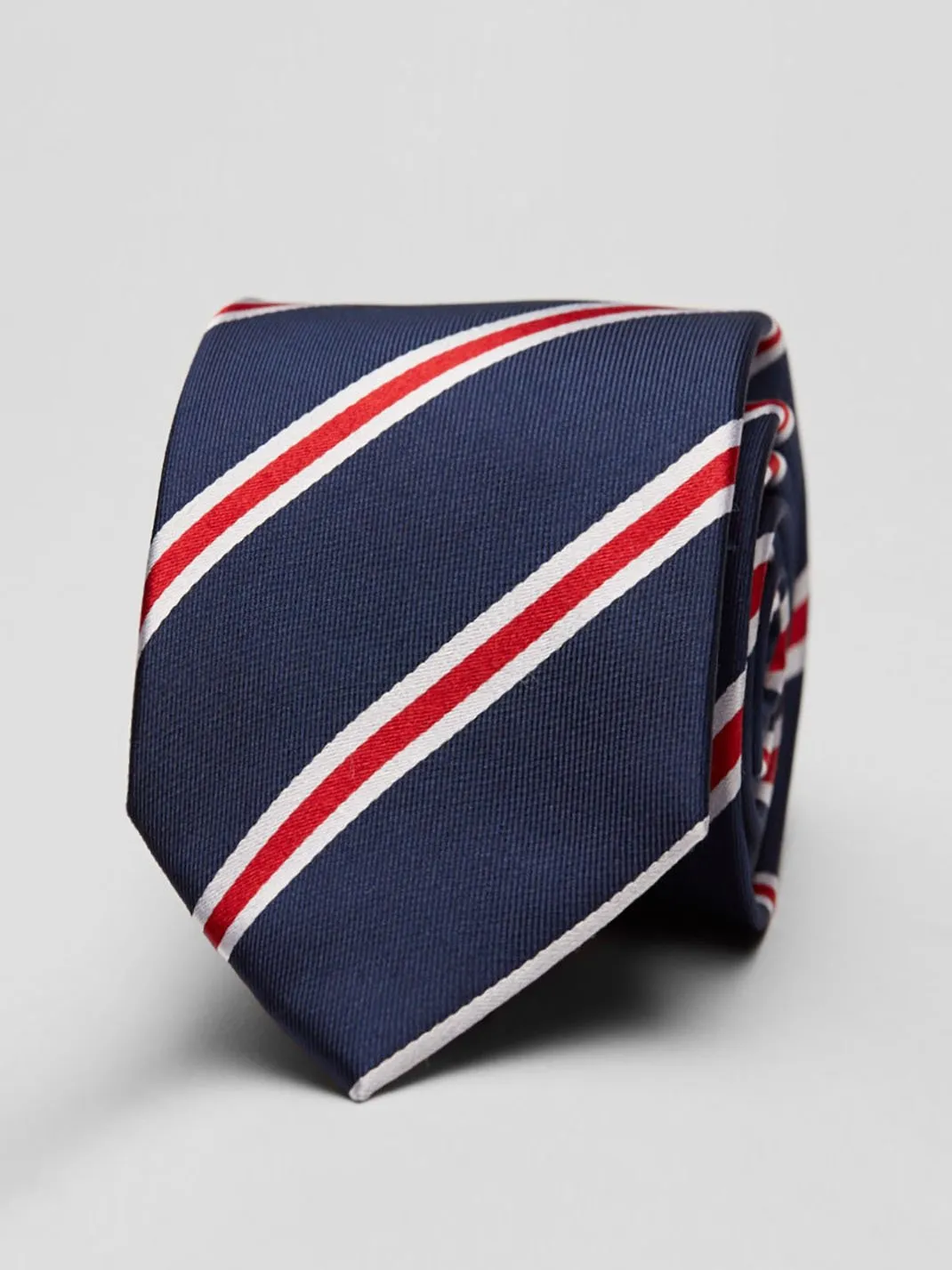 Blue & Red Tie Multi Stripe