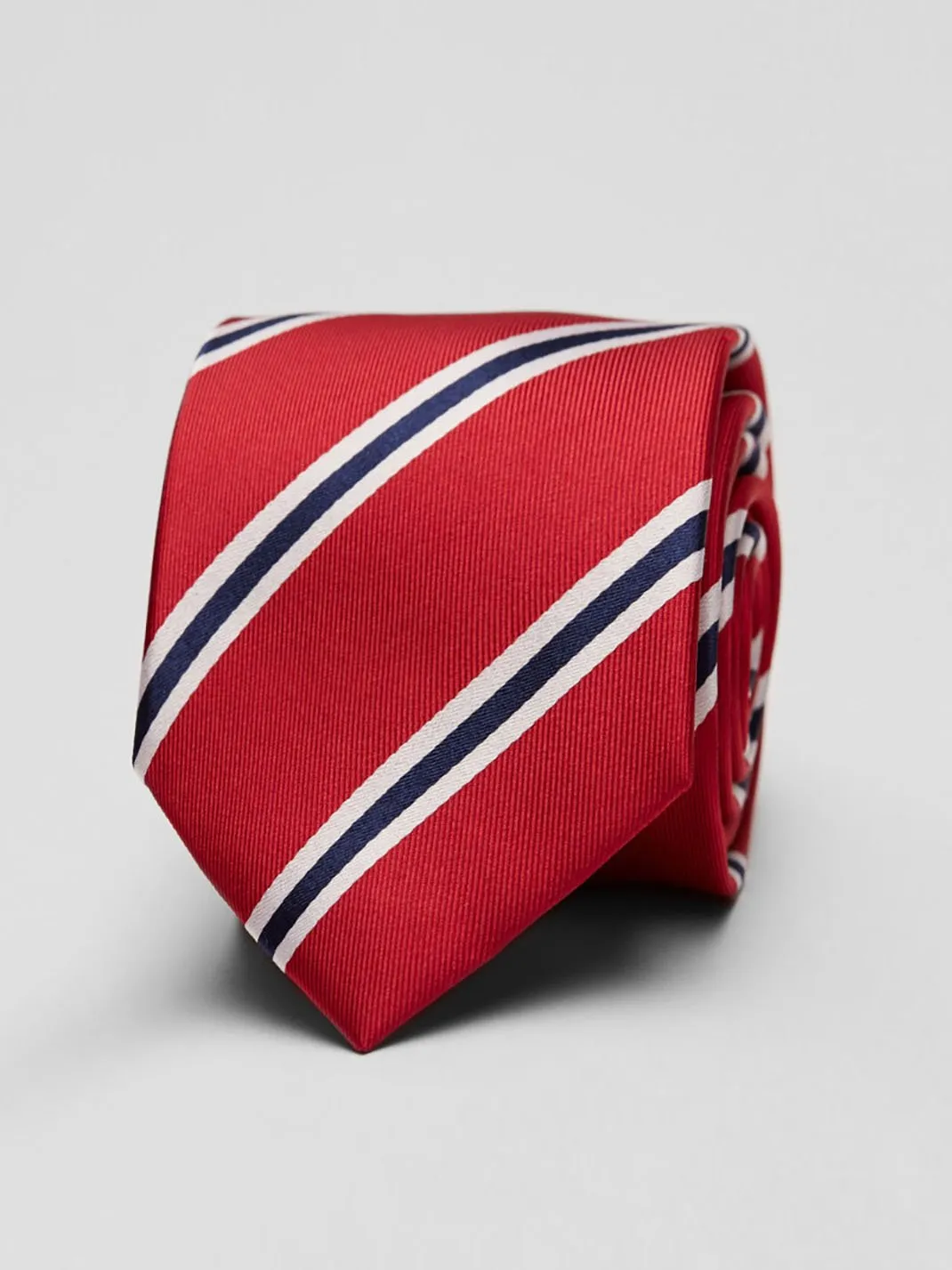Red & Blue Tie Multi Stripe