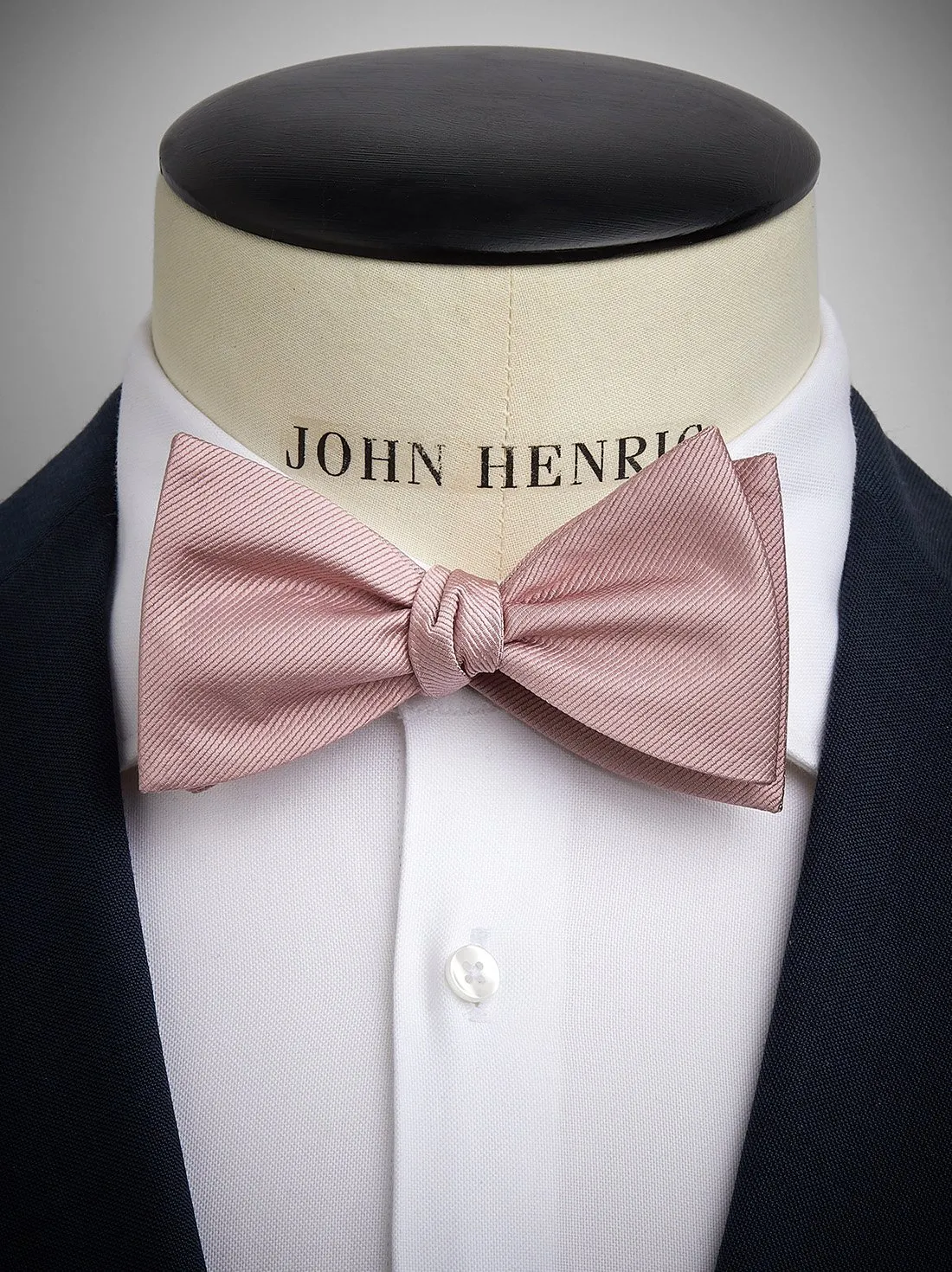 Dusty Pink Bow Tie Plain