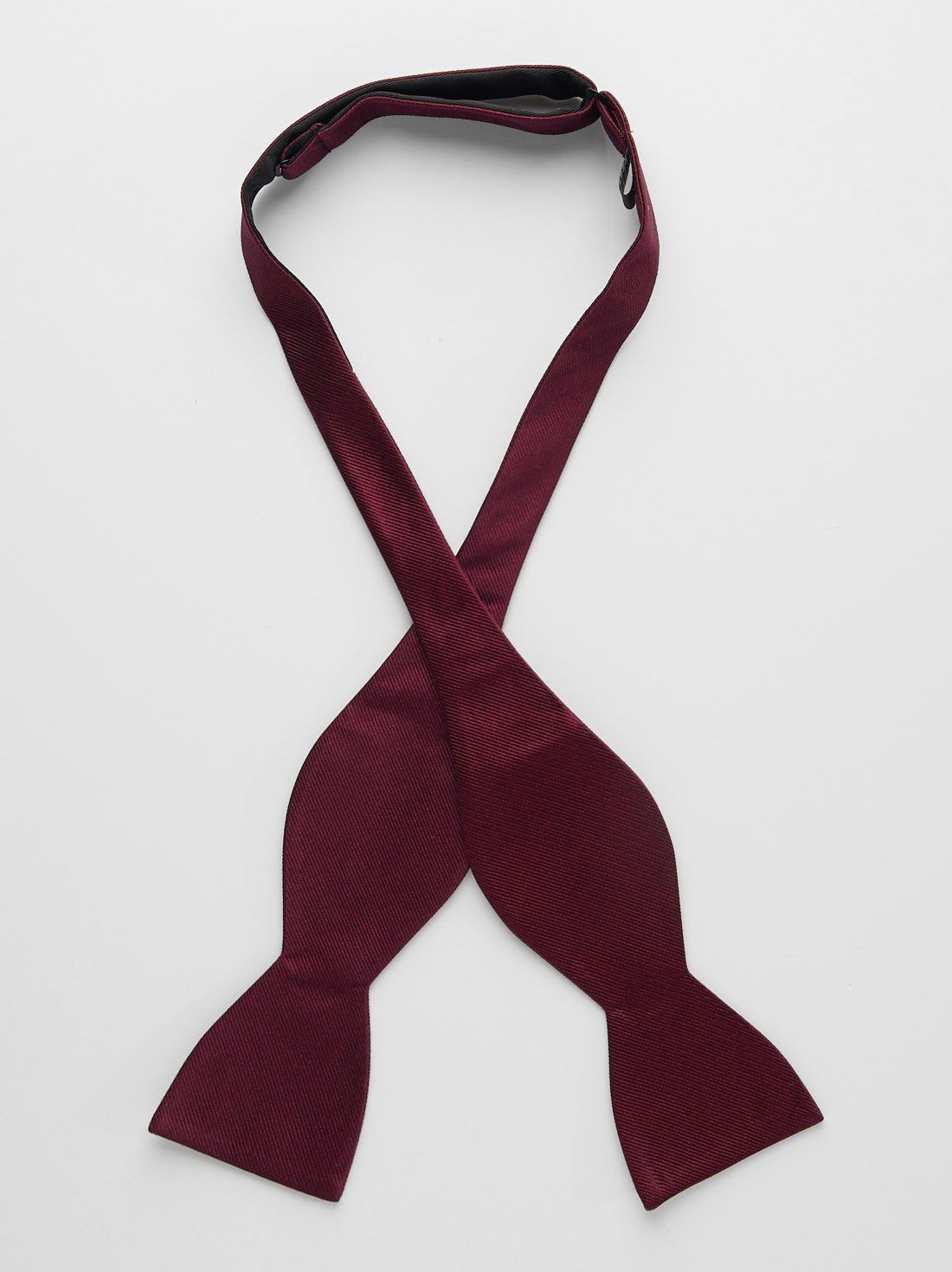 Burgundy Bow Tie Plain