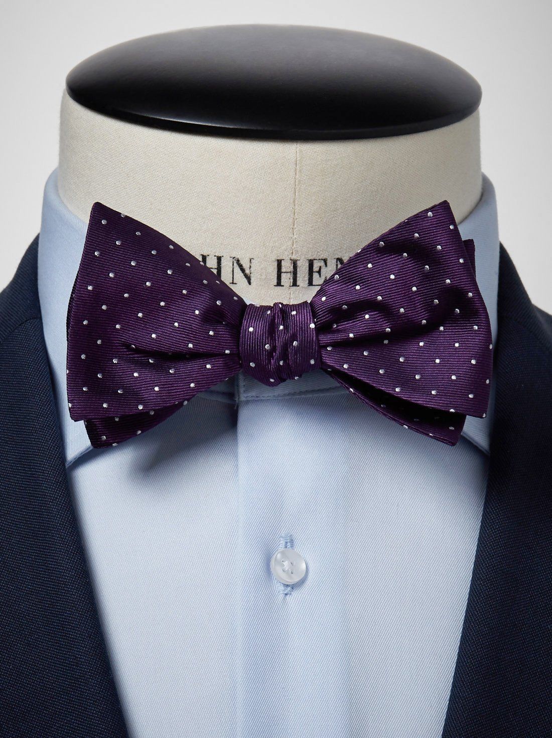 Dark Purple Bow Tie Dot