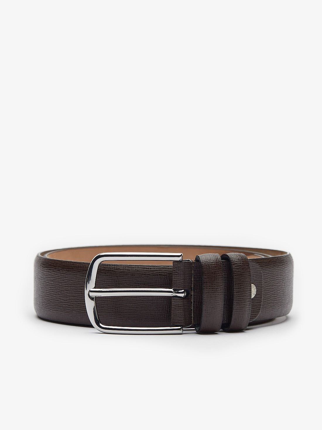 Ceinture en cuir marron