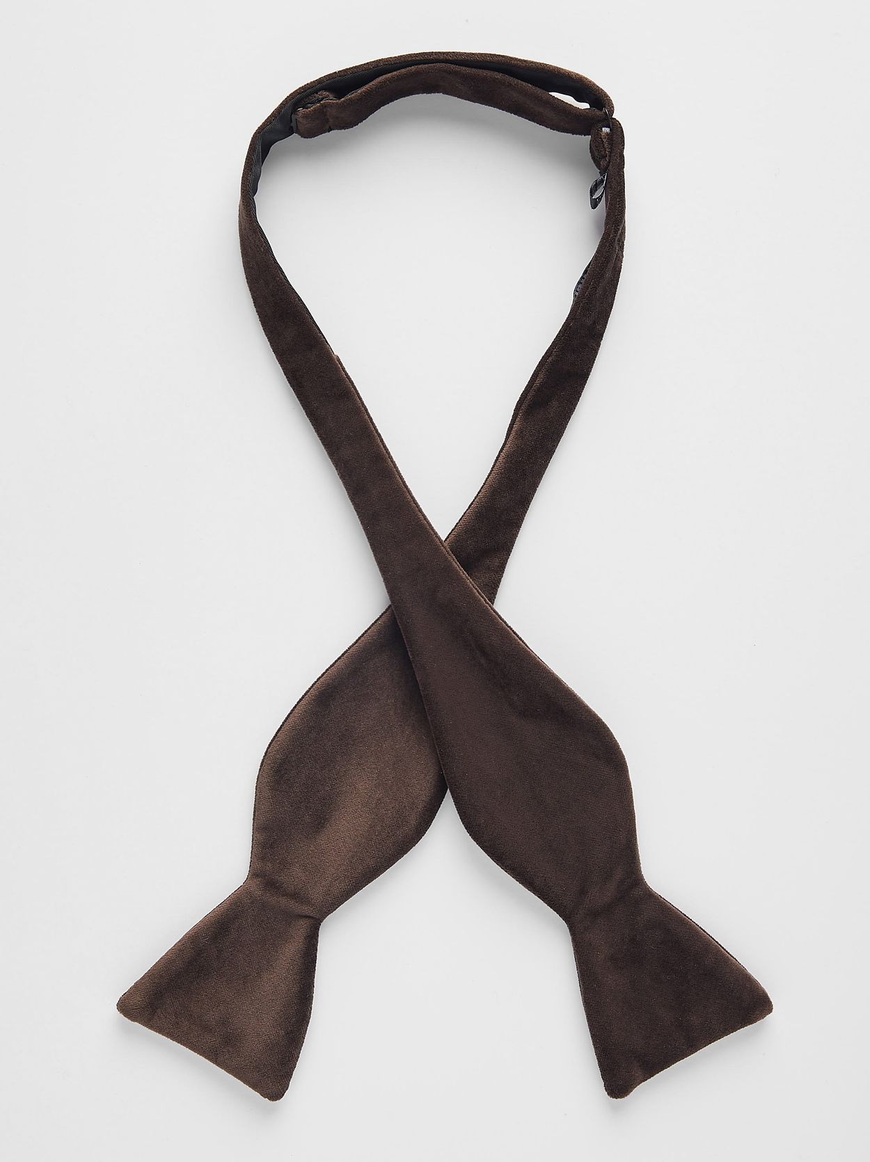 Brown Velvet Bow Tie 