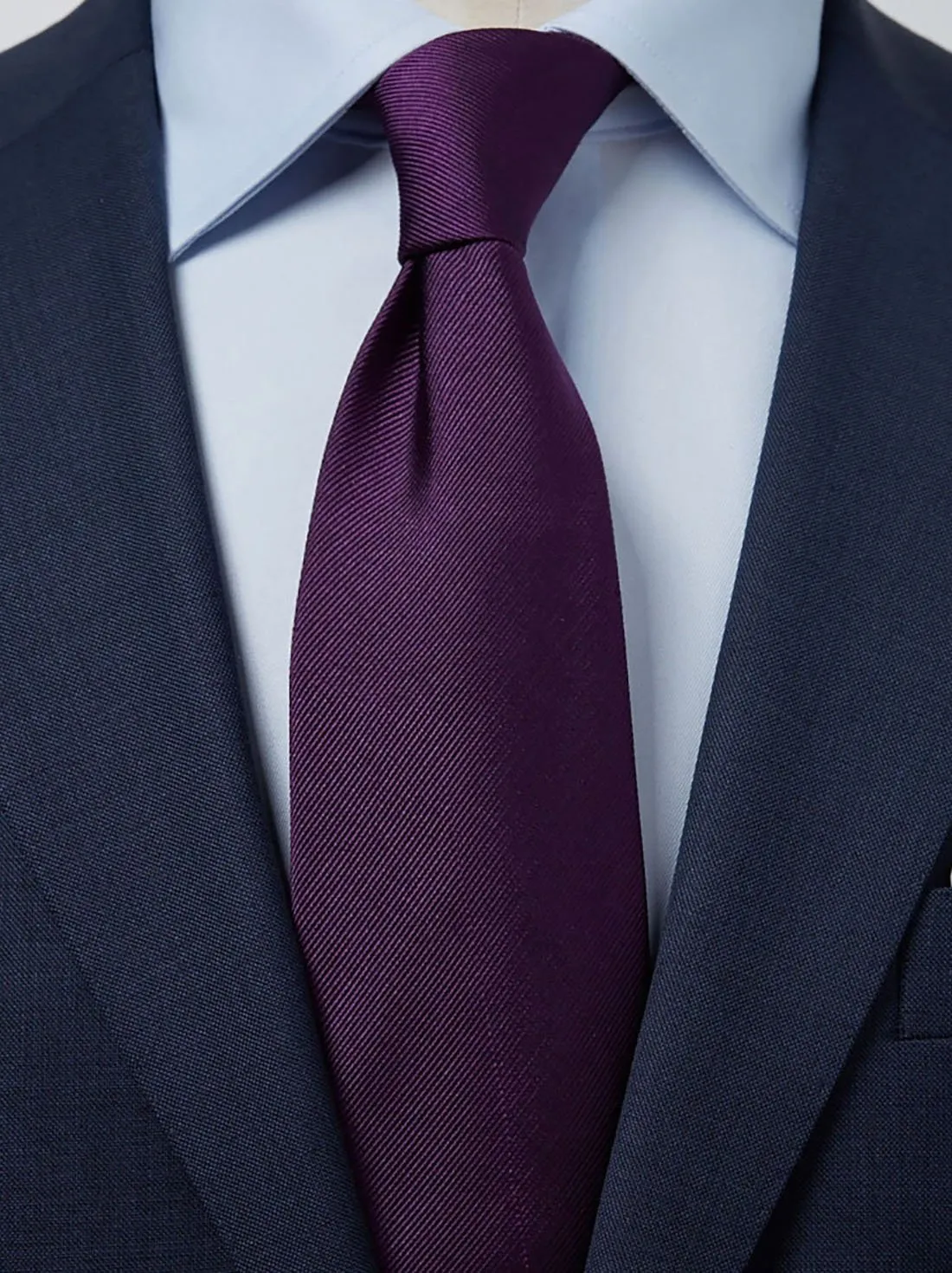 Dark Purple Tie Plain