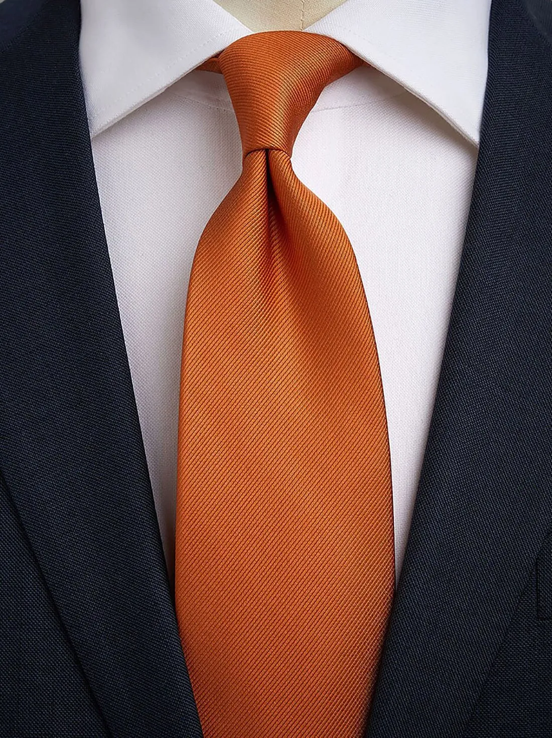 Dark Orange Tie Plain