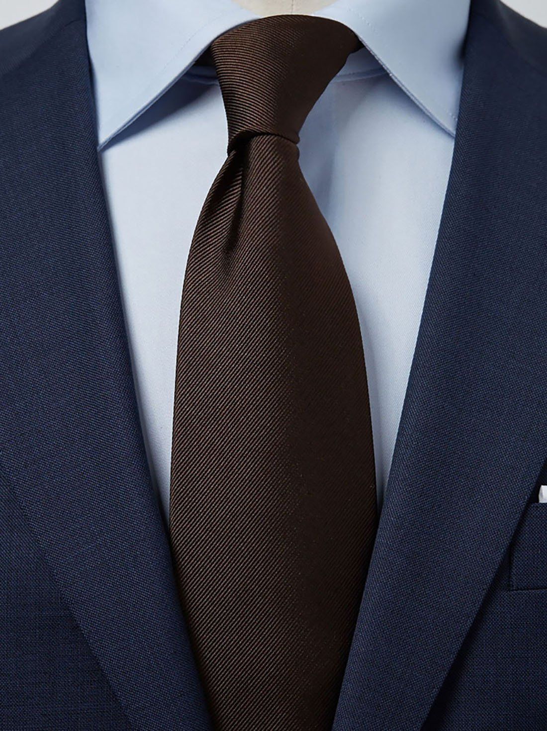 Brown Tie Plain