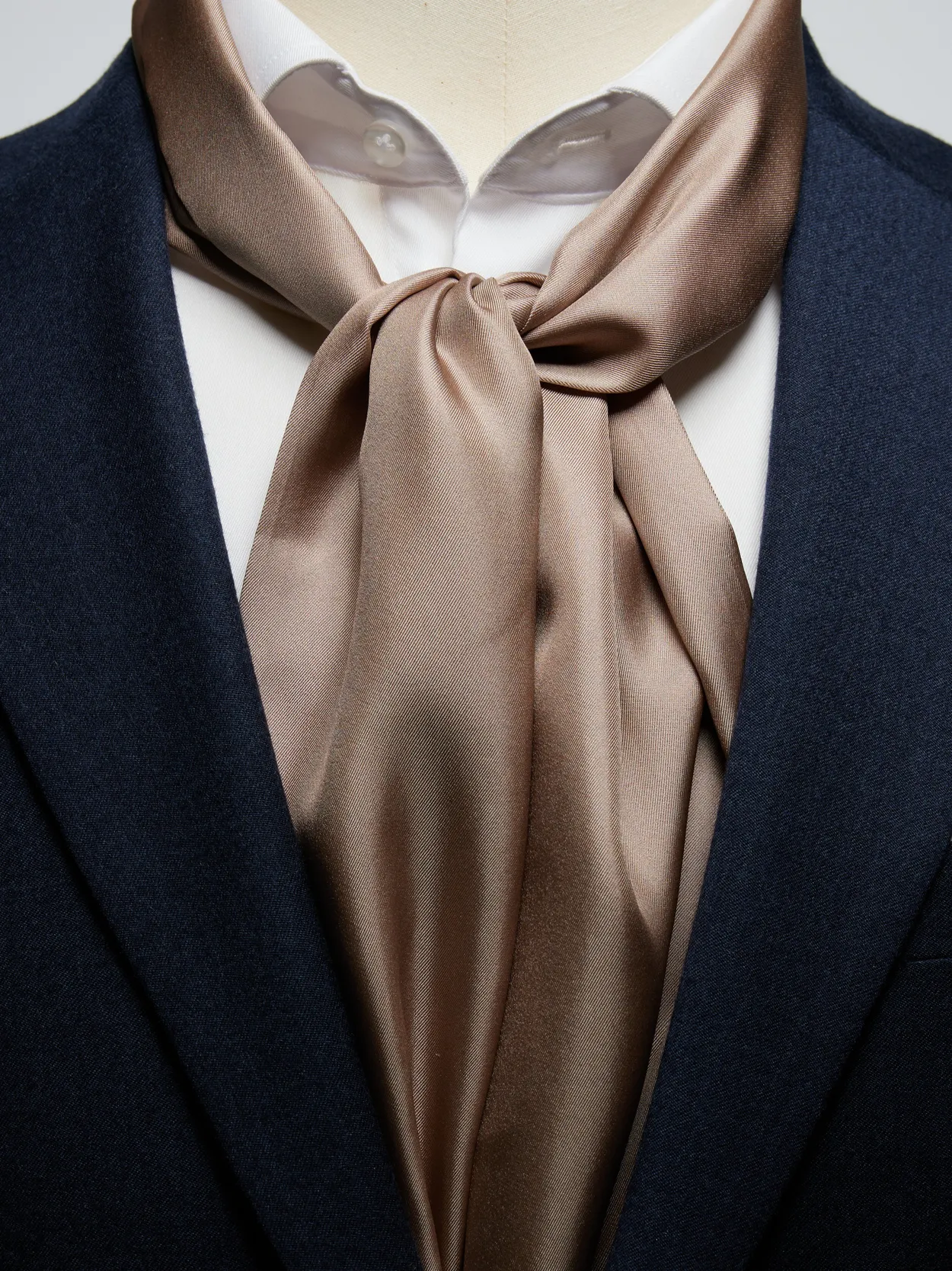 Champagne Silk Scarf Plain