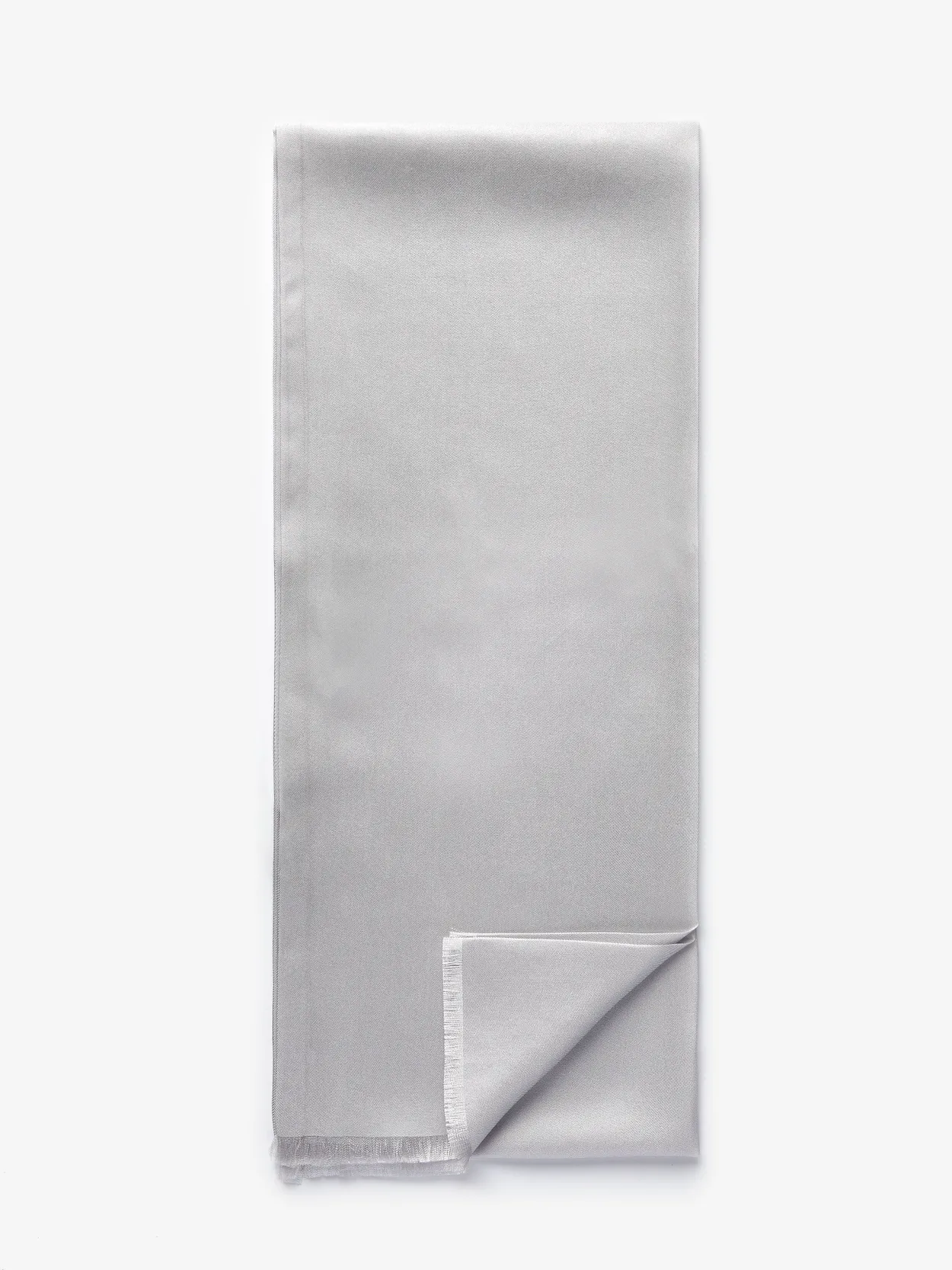 Grey Silk Scarf Plain
