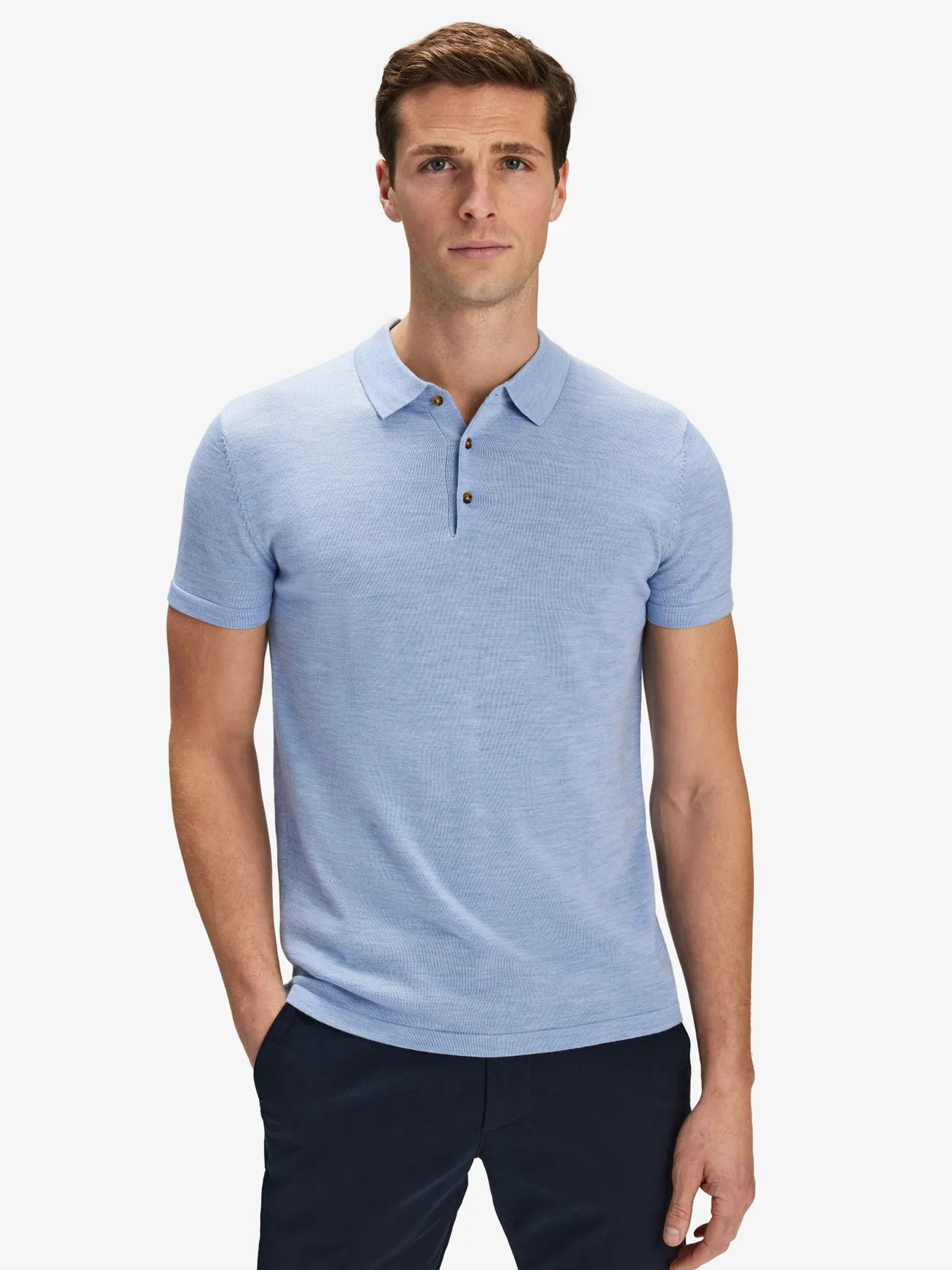 Polo shirts clearance for men blue