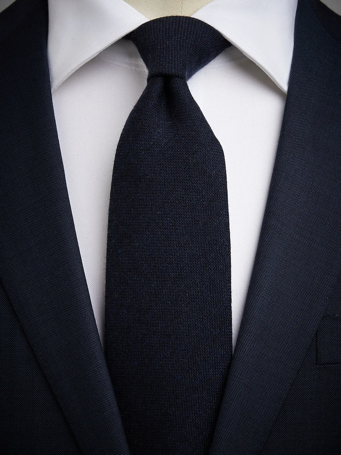 Dark Blue Cashmere Tie