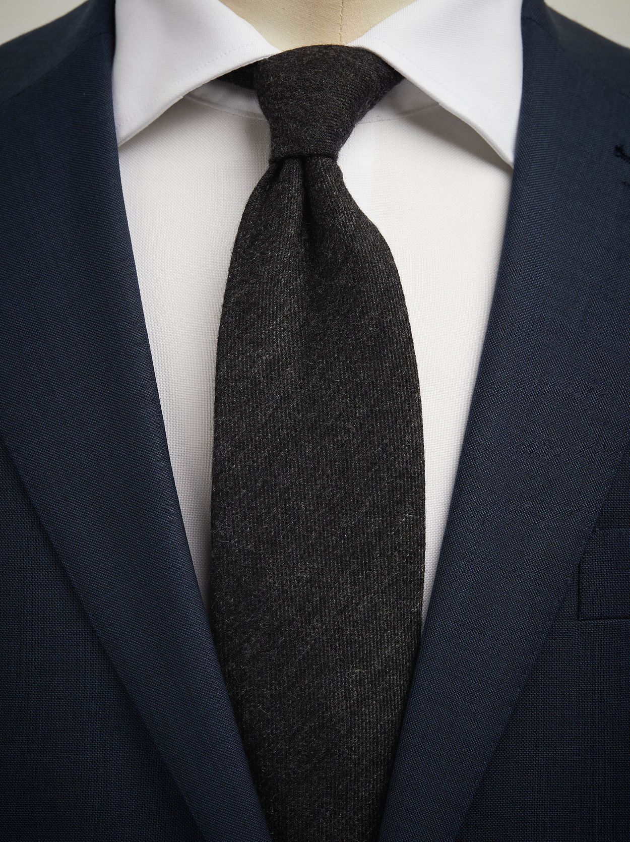 Dark Grey Cashmere Tie