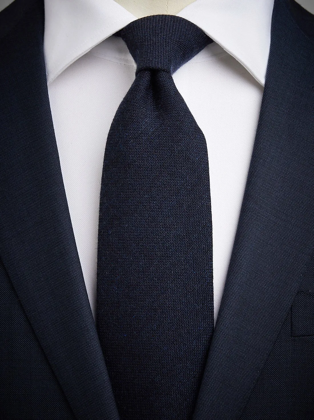 Dark Blue Cashmere Tie