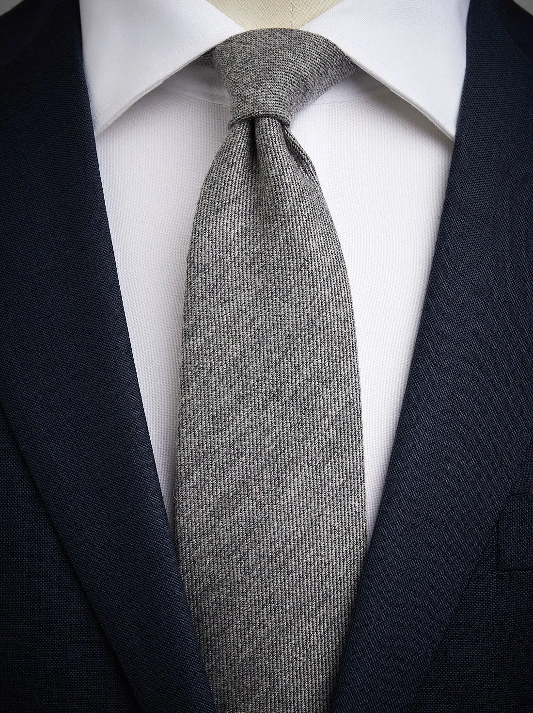Light Grey Cashmere Tie