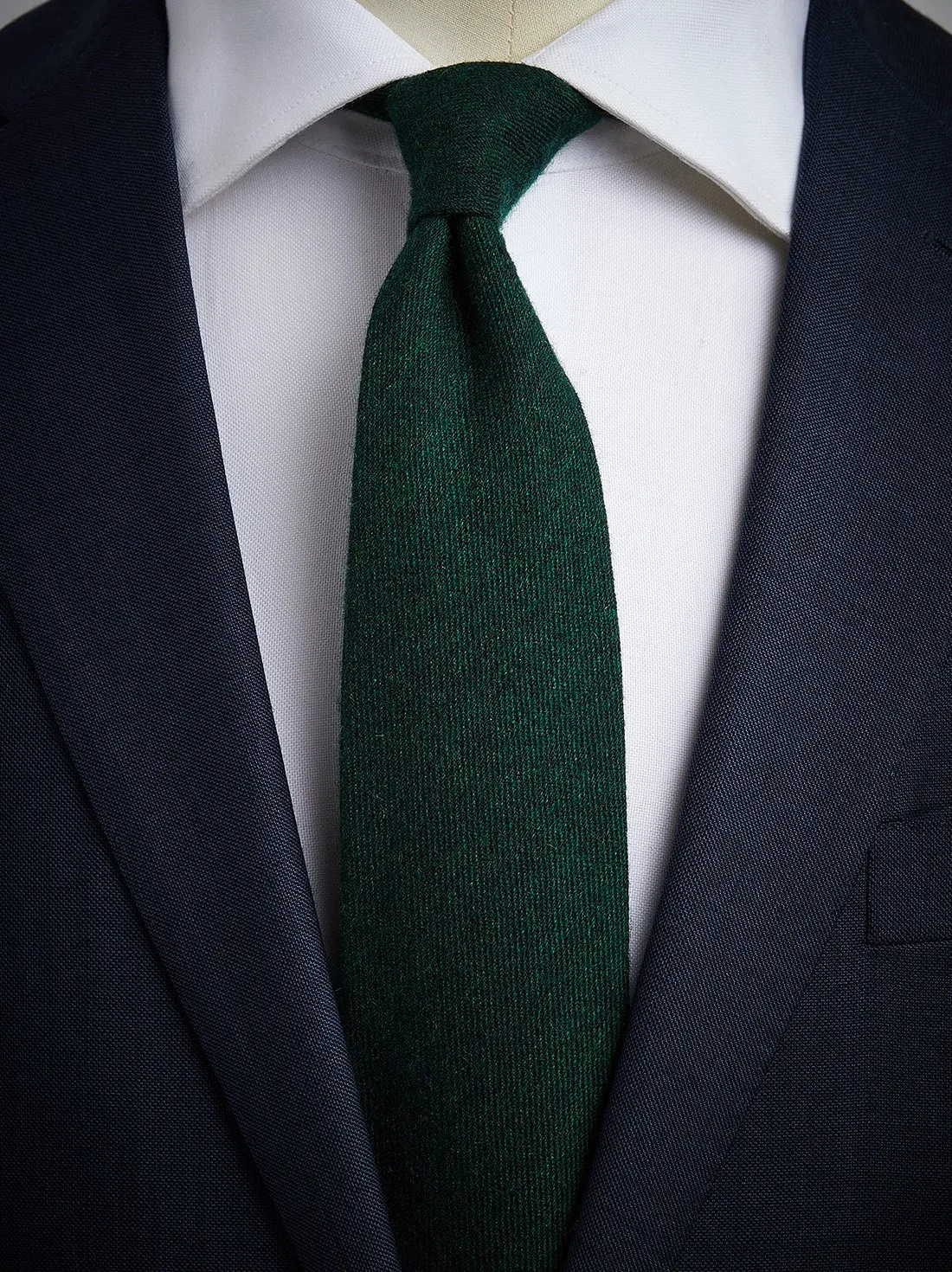 Dark Green Cashmere Tie