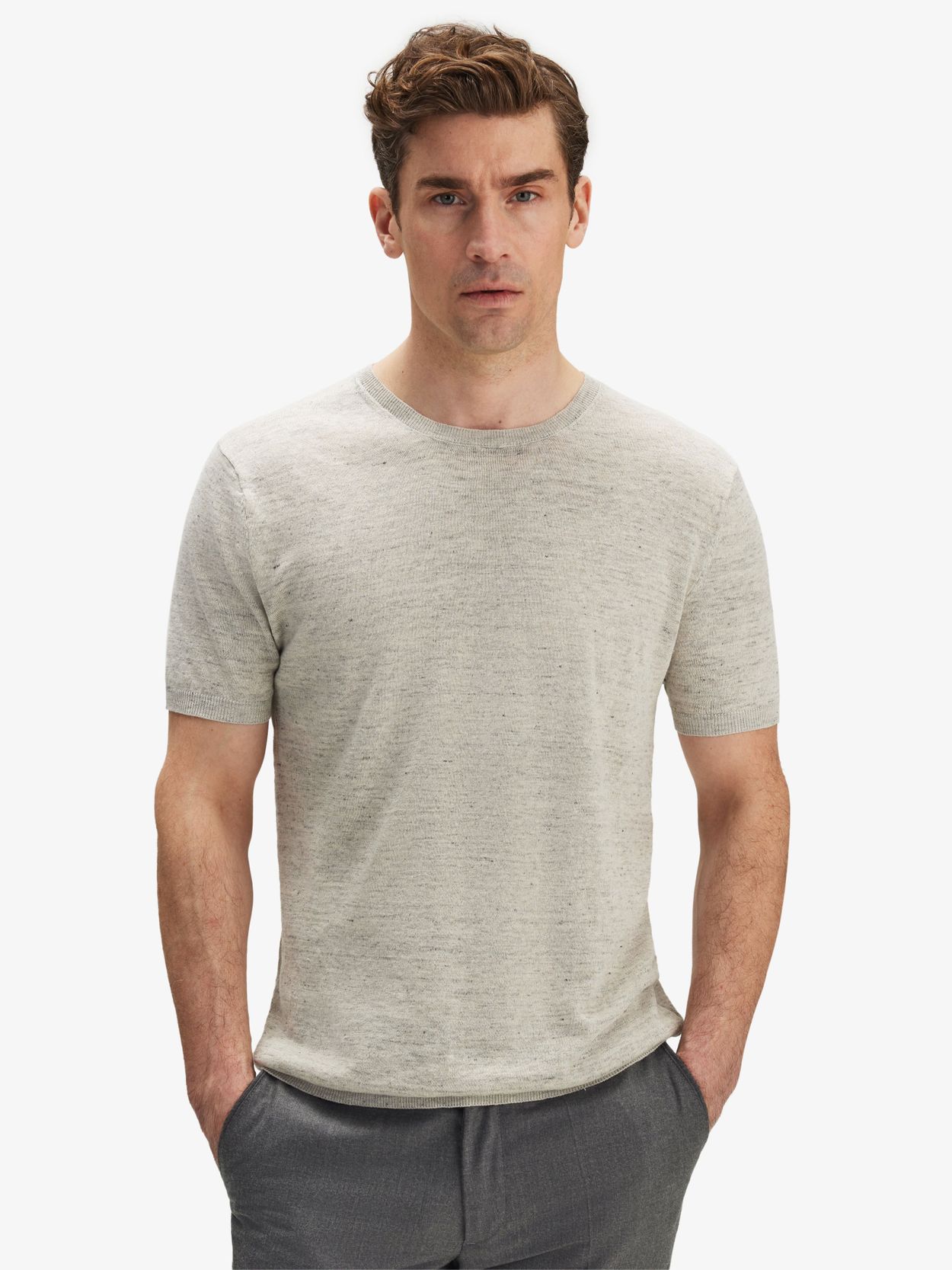Light Grey Linen T-shirt