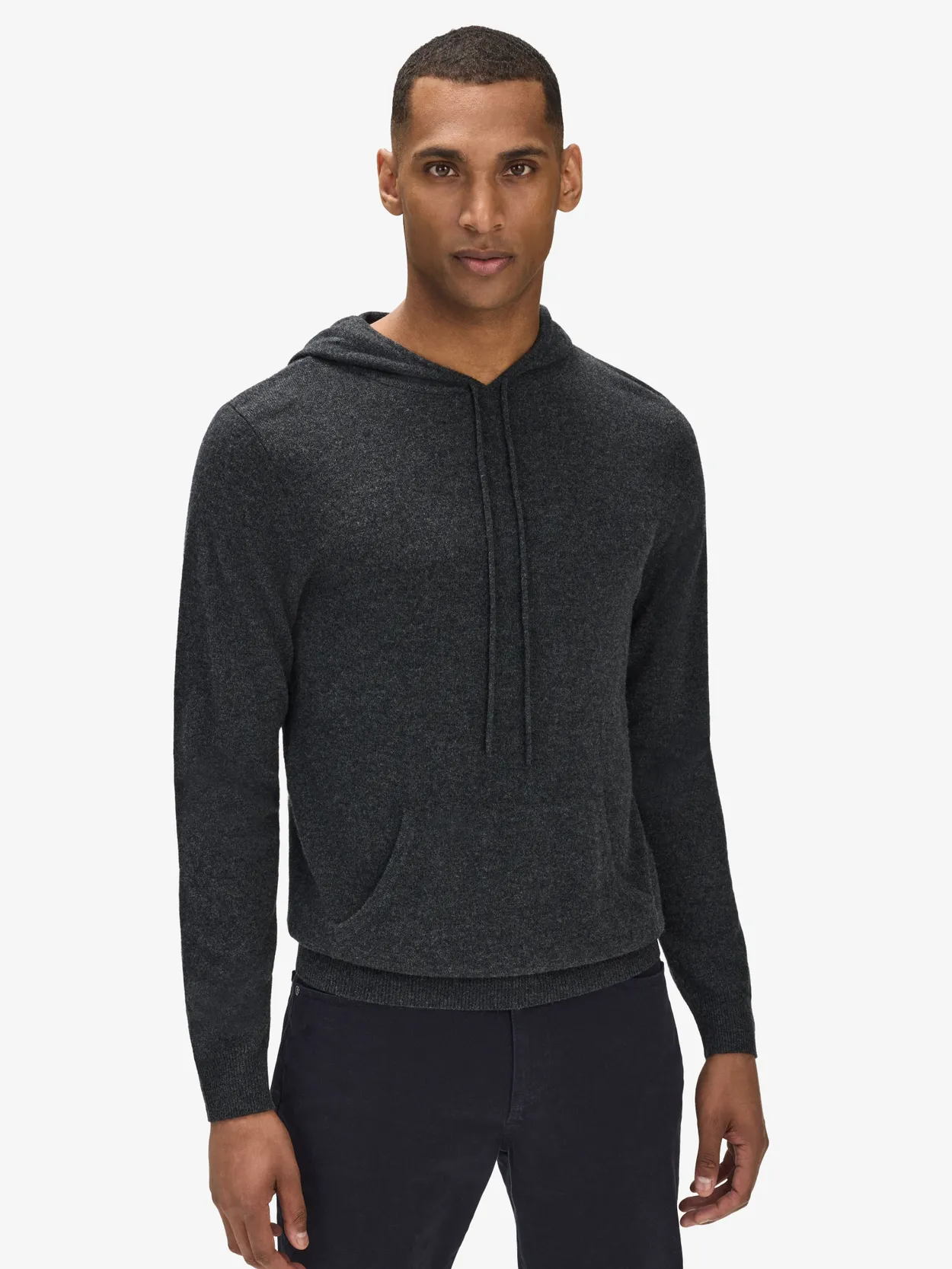 Dark Grey Cashmere Hoodie