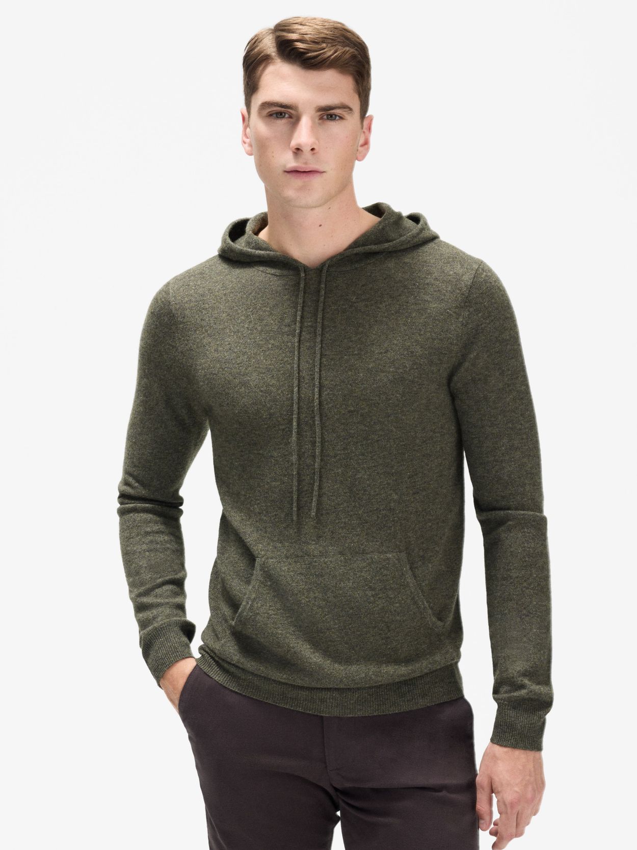 Hoodie en Cachemire Vert