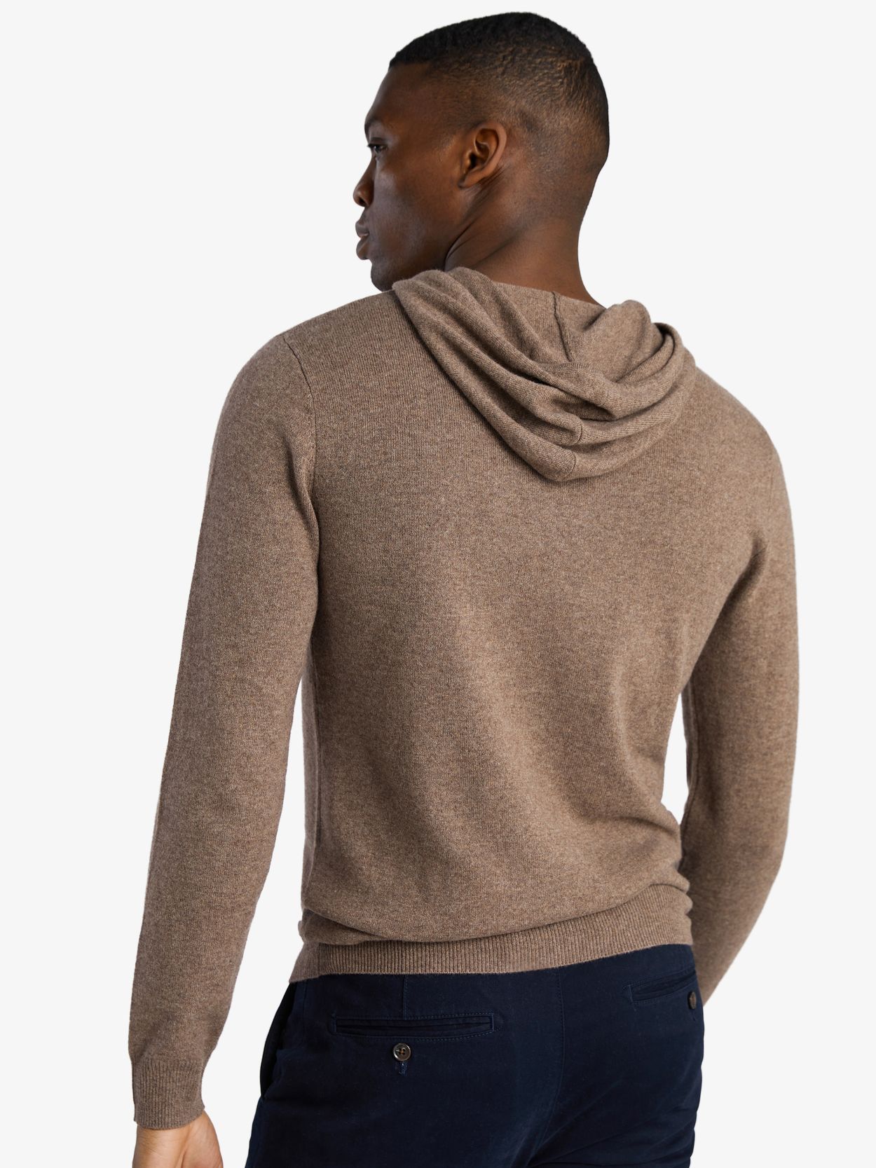 Brown Cashmere Hoodie