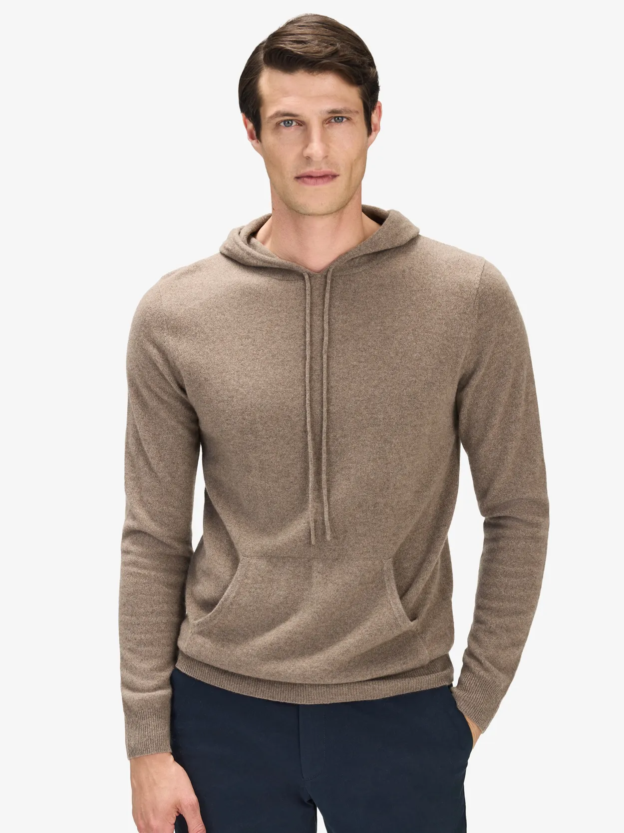 Brown Cashmere Hoodie