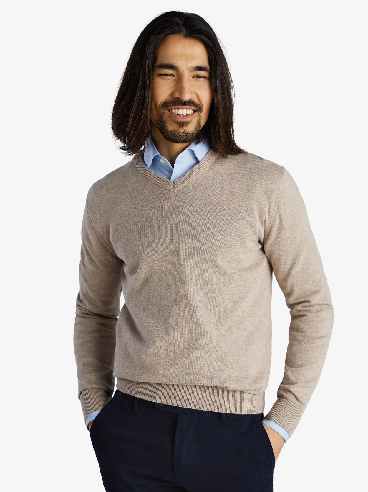 Beige Sweater Cotton