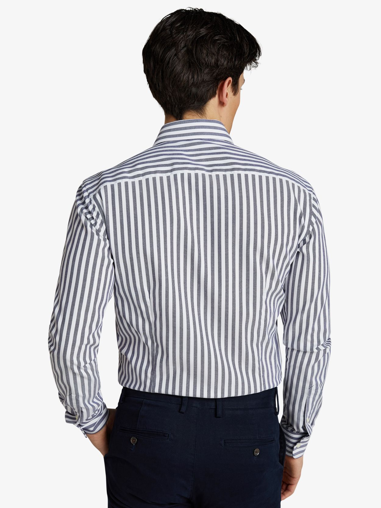 Blue Block Striped Shirt