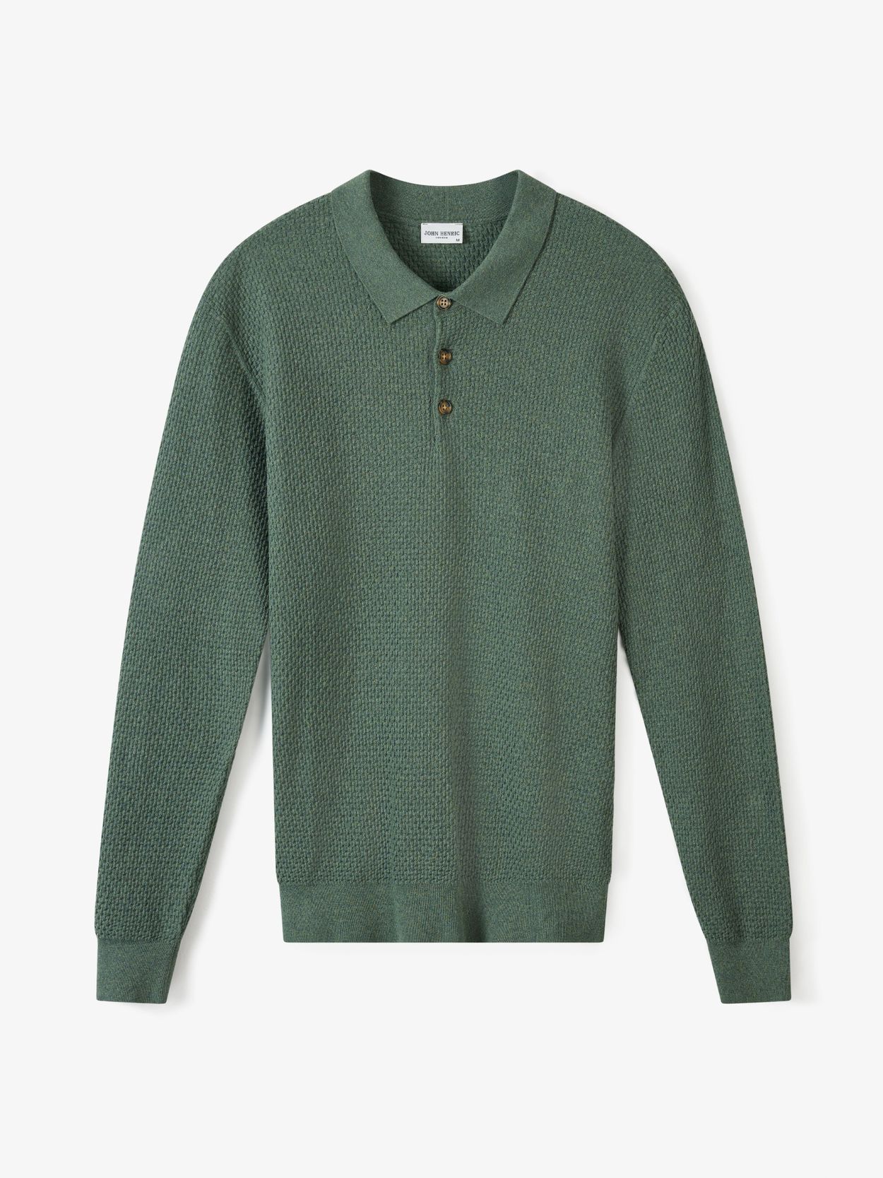 Green Cashmere Blend Polo Shirt