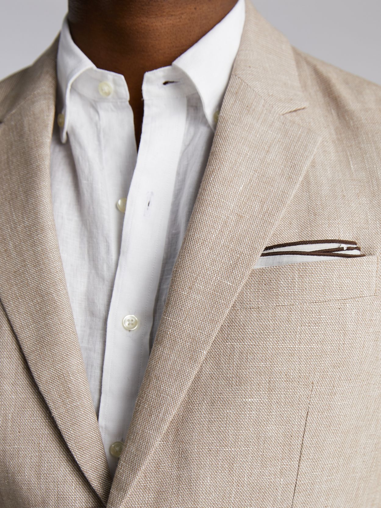 ジャケット・アウター 80s 90s EURO linen tailored jacket beige Beige Mélange Linen Jacket SS25 33978571 | Zegna US