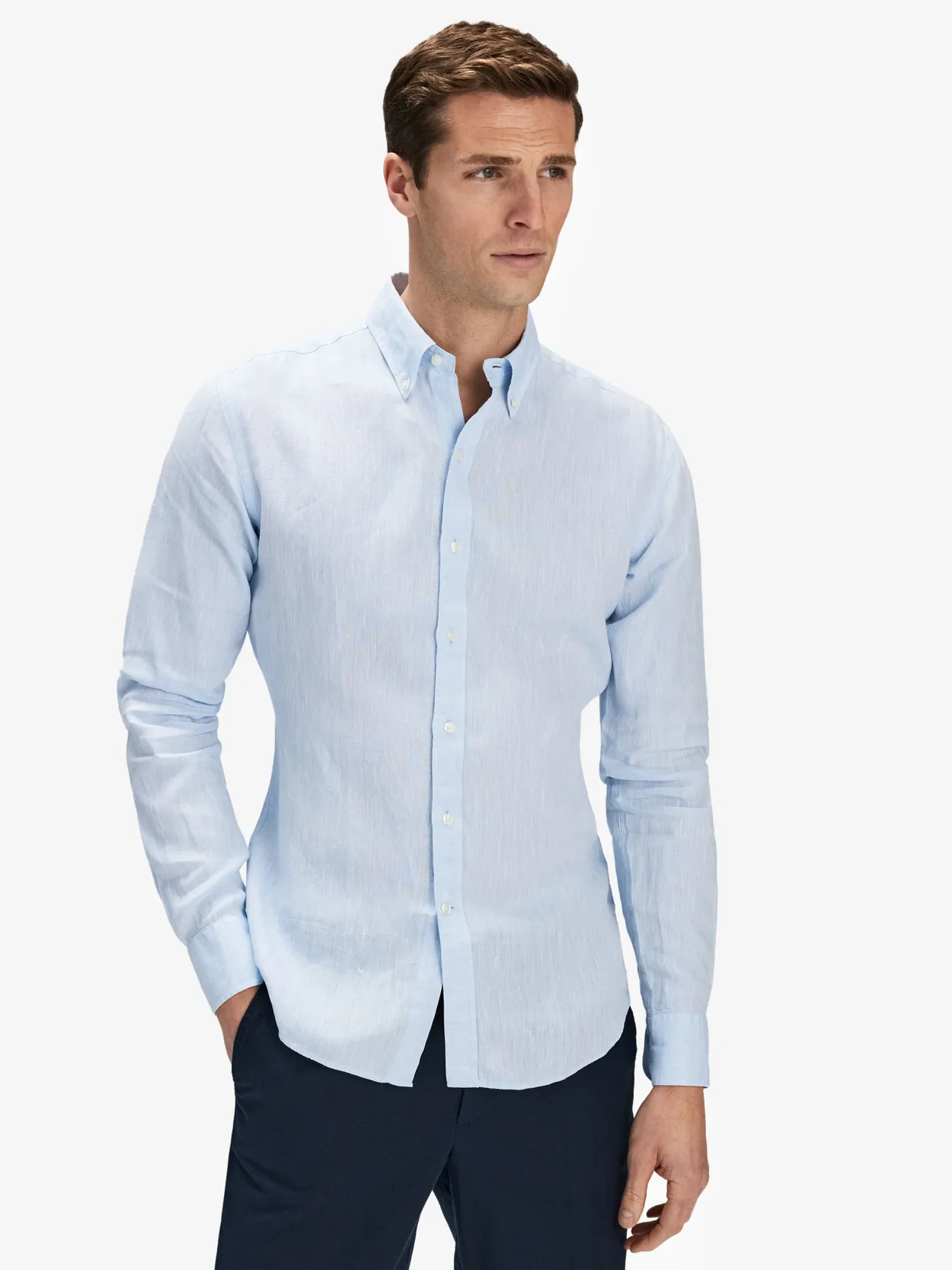 Mens Linen Shirt  White – Hannah Lavery