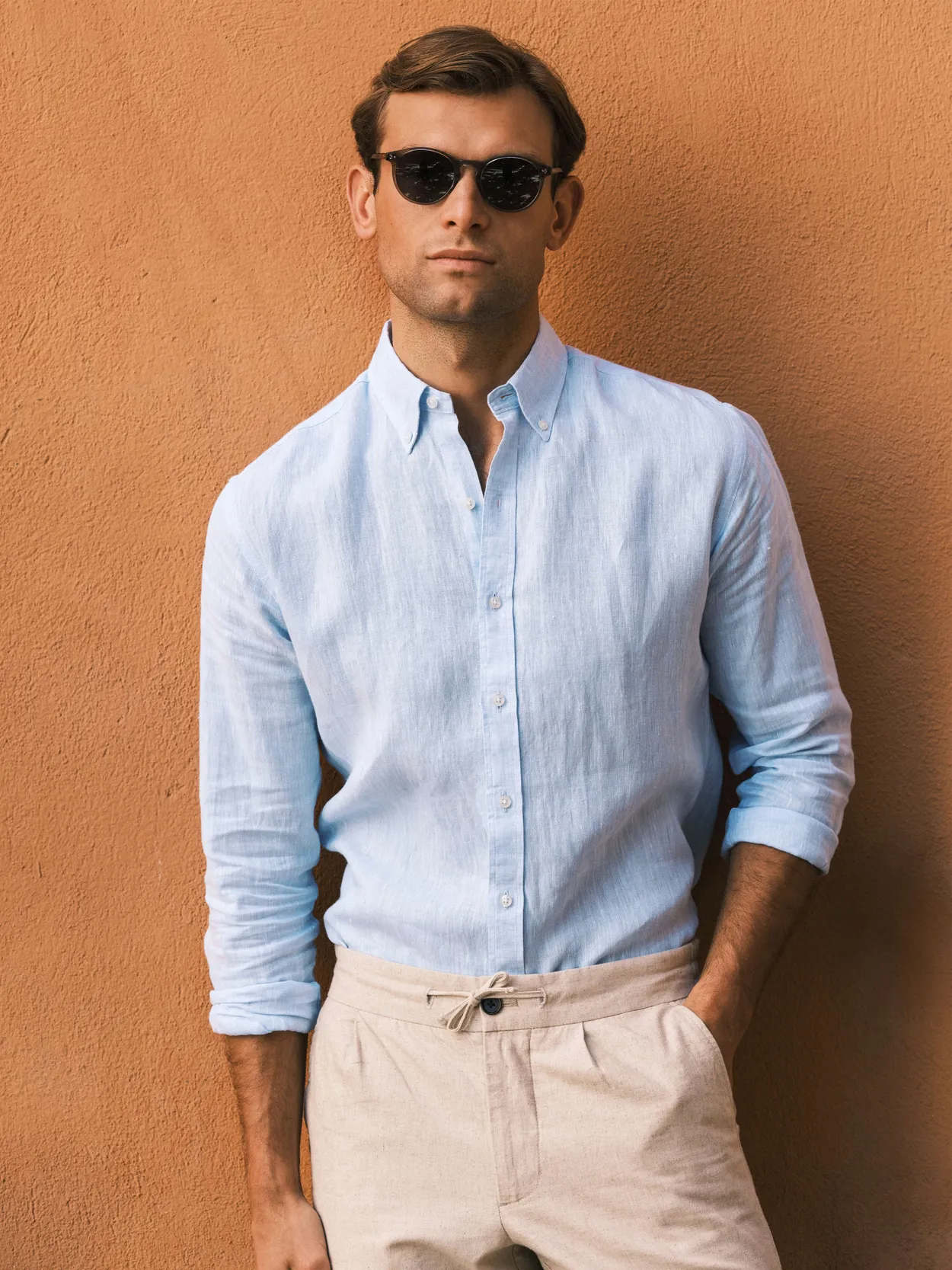 Light Blue Linen Shirt