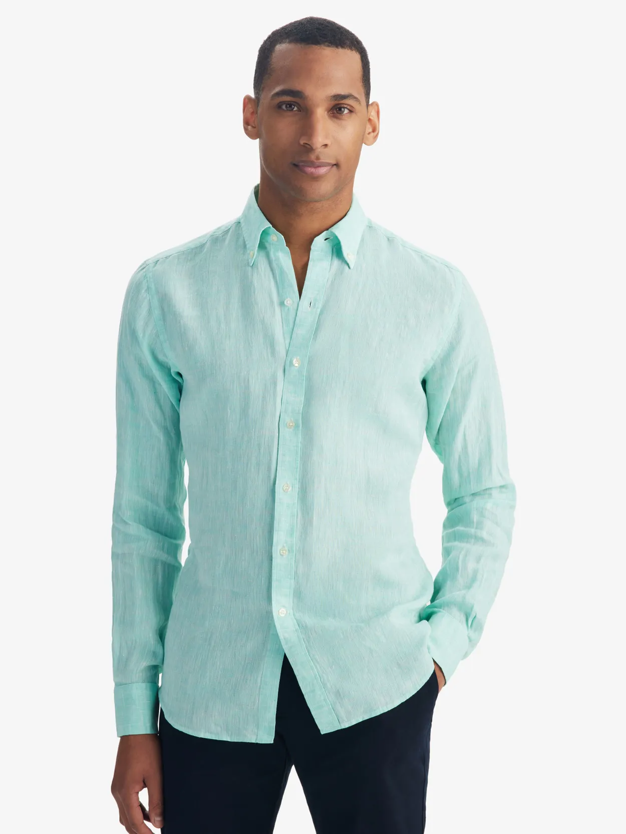 Mint Green Linen Shirt