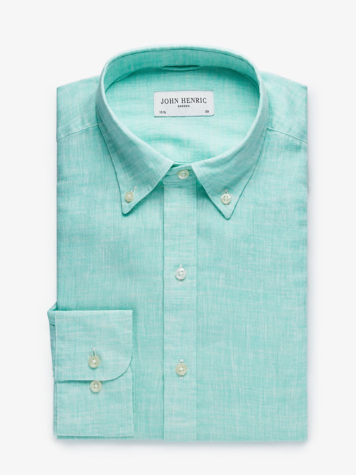 mens mint green linen shirt