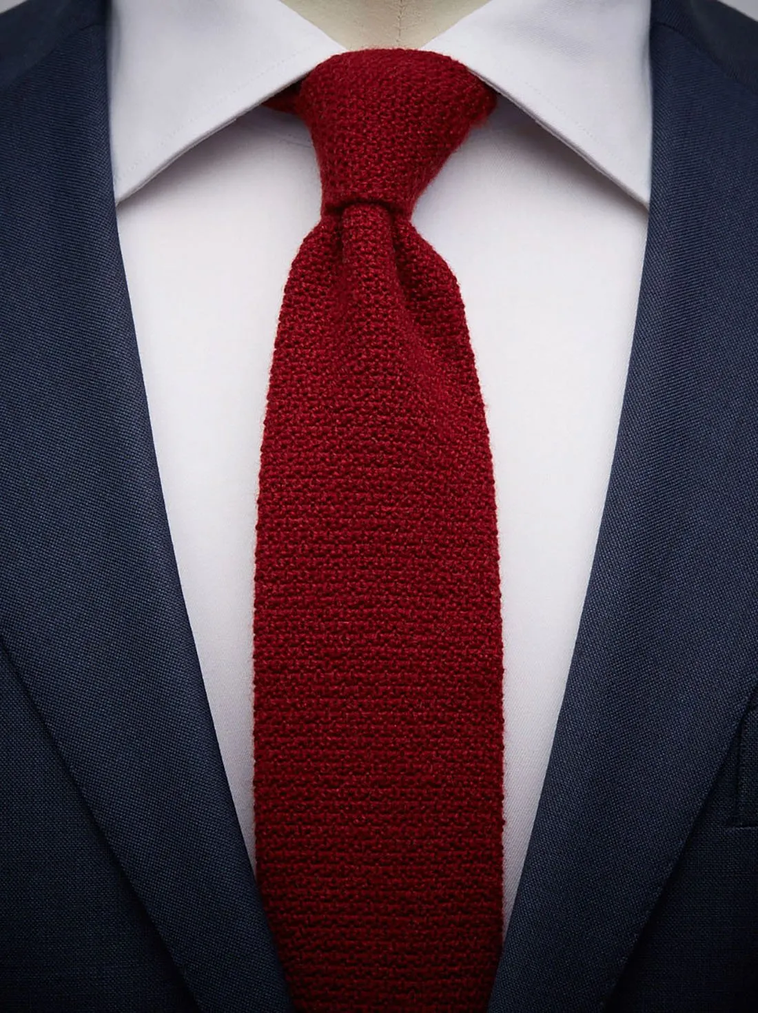 Red Knitted Cashmere Tie