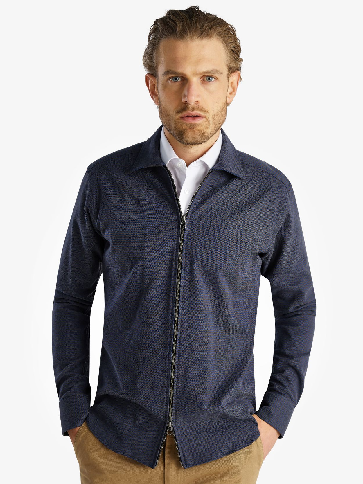 Blau & Braunes Overshirt