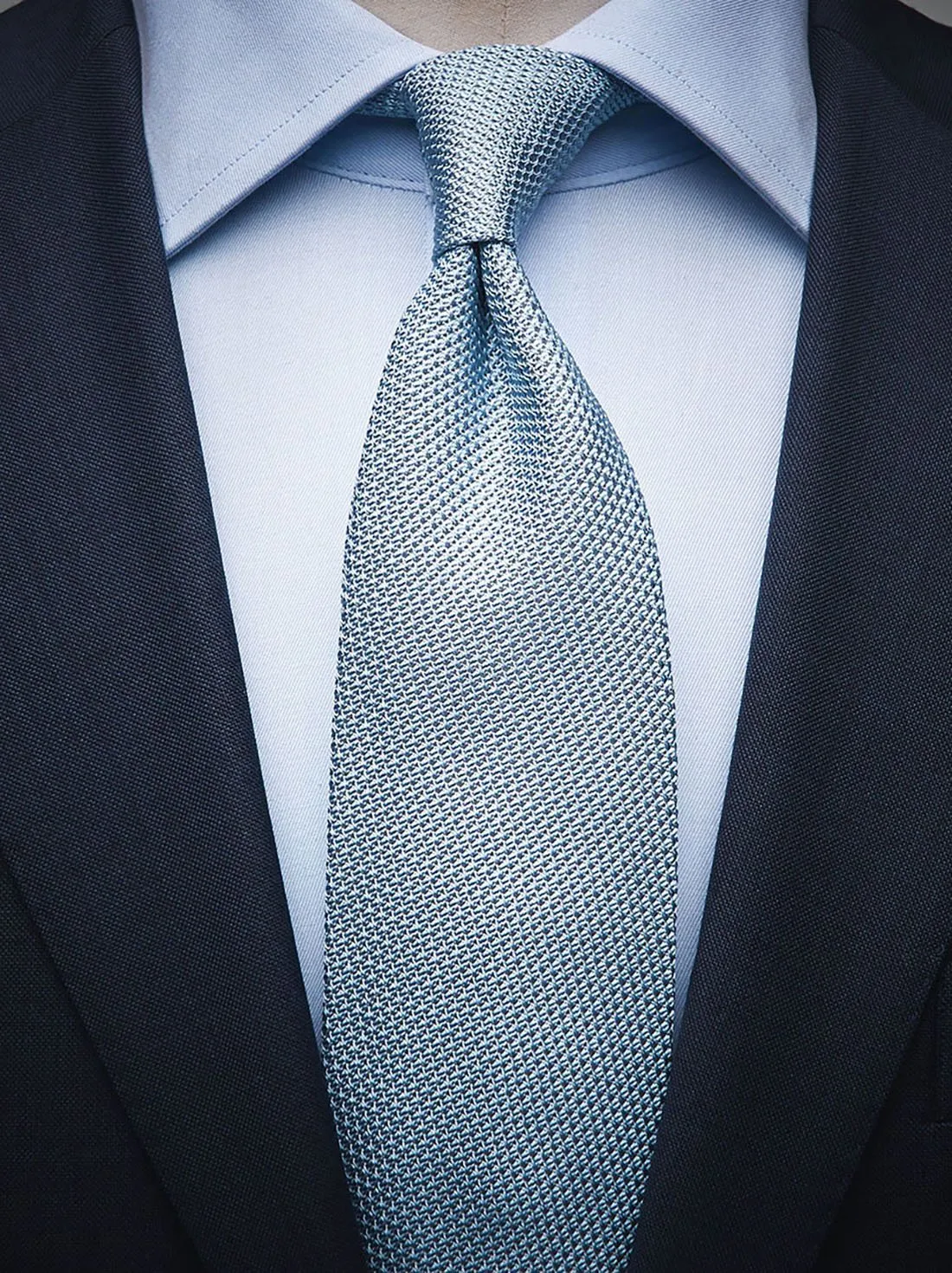 Light Blue Grenadine Tie